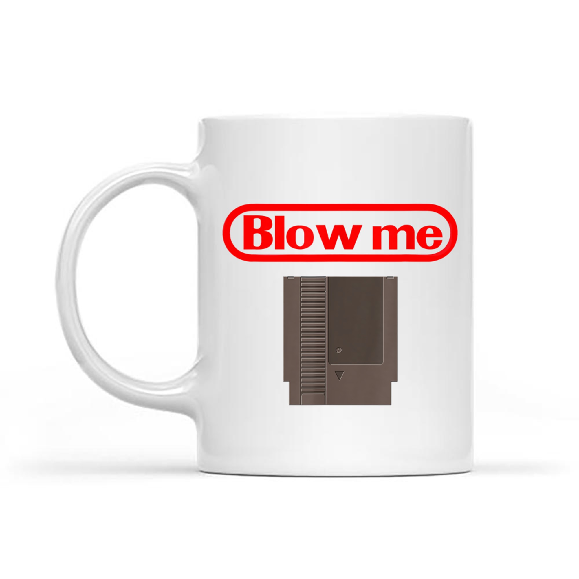 Blow Me Retro Video Game Old School Gamer Mug