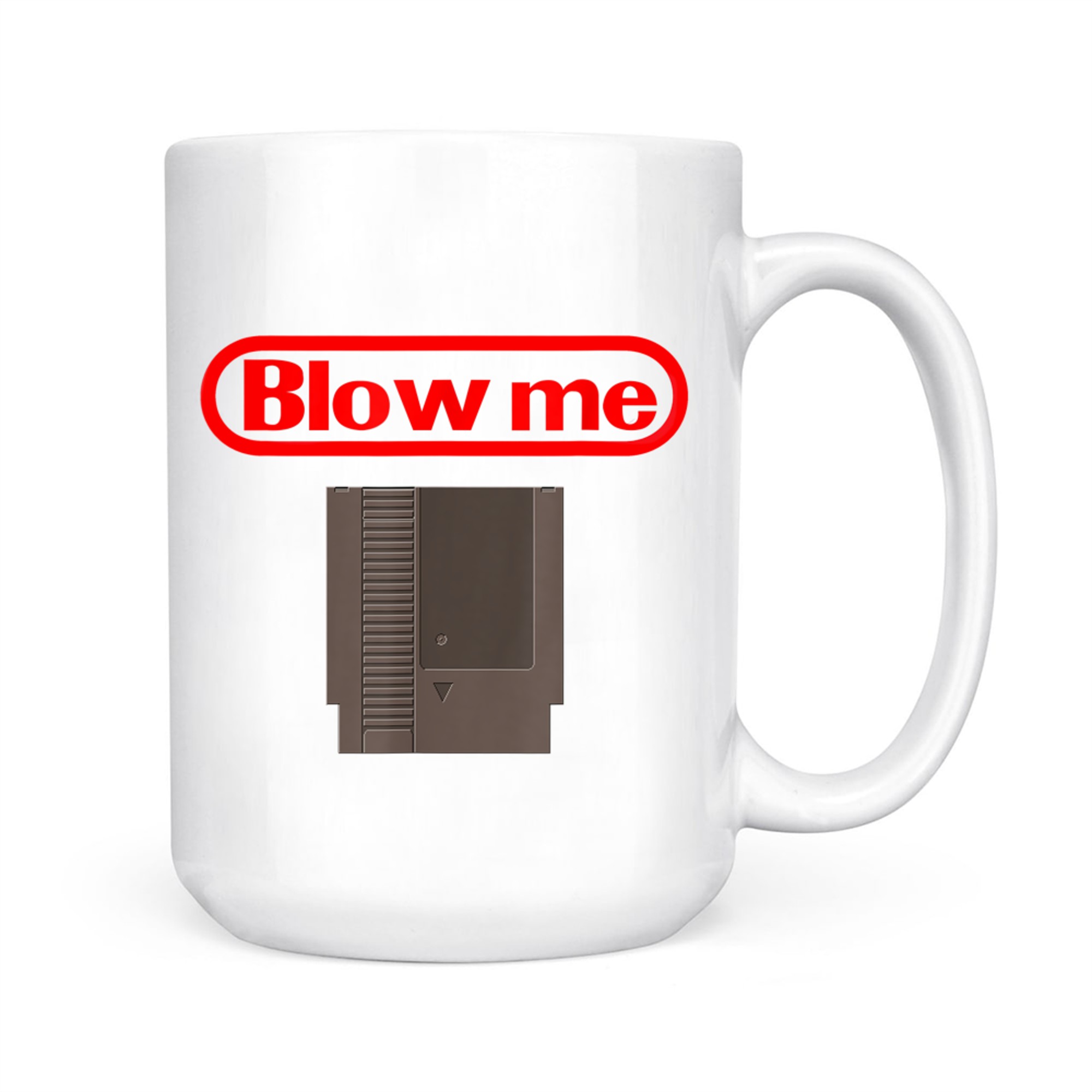 Blow Me Retro Video Game Old School Gamer Mug