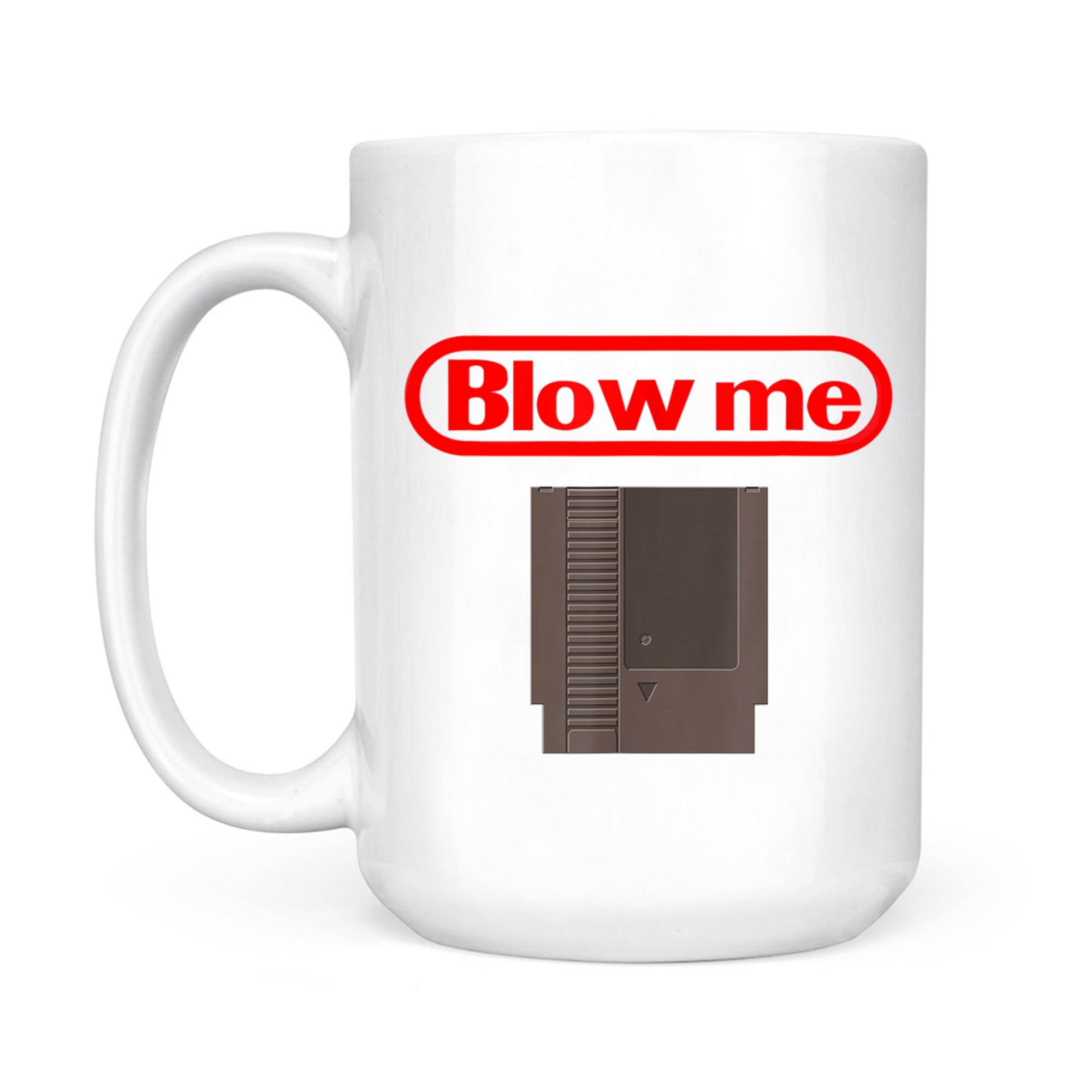 Blow Me Retro Video Game Old School Gamer Mug