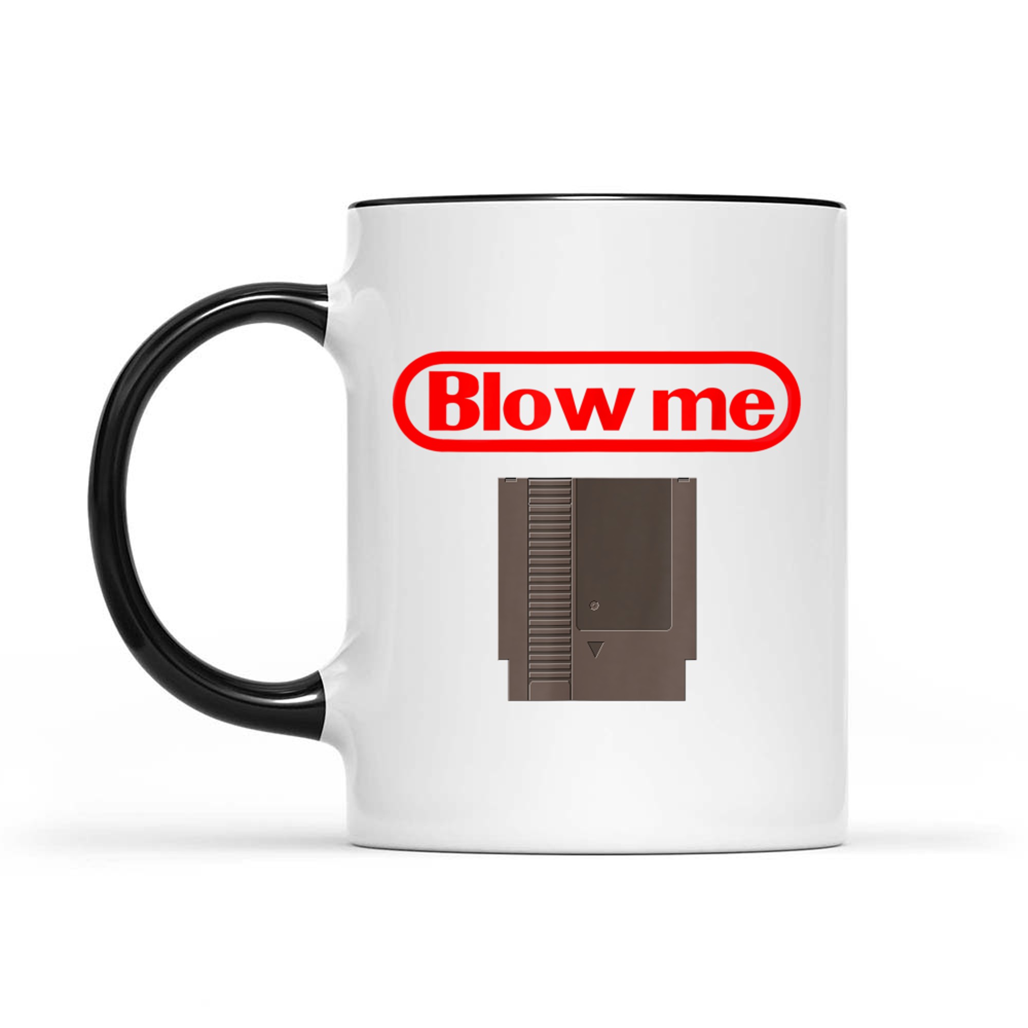 Blow Me Retro Video Game Old School Gamer Mug