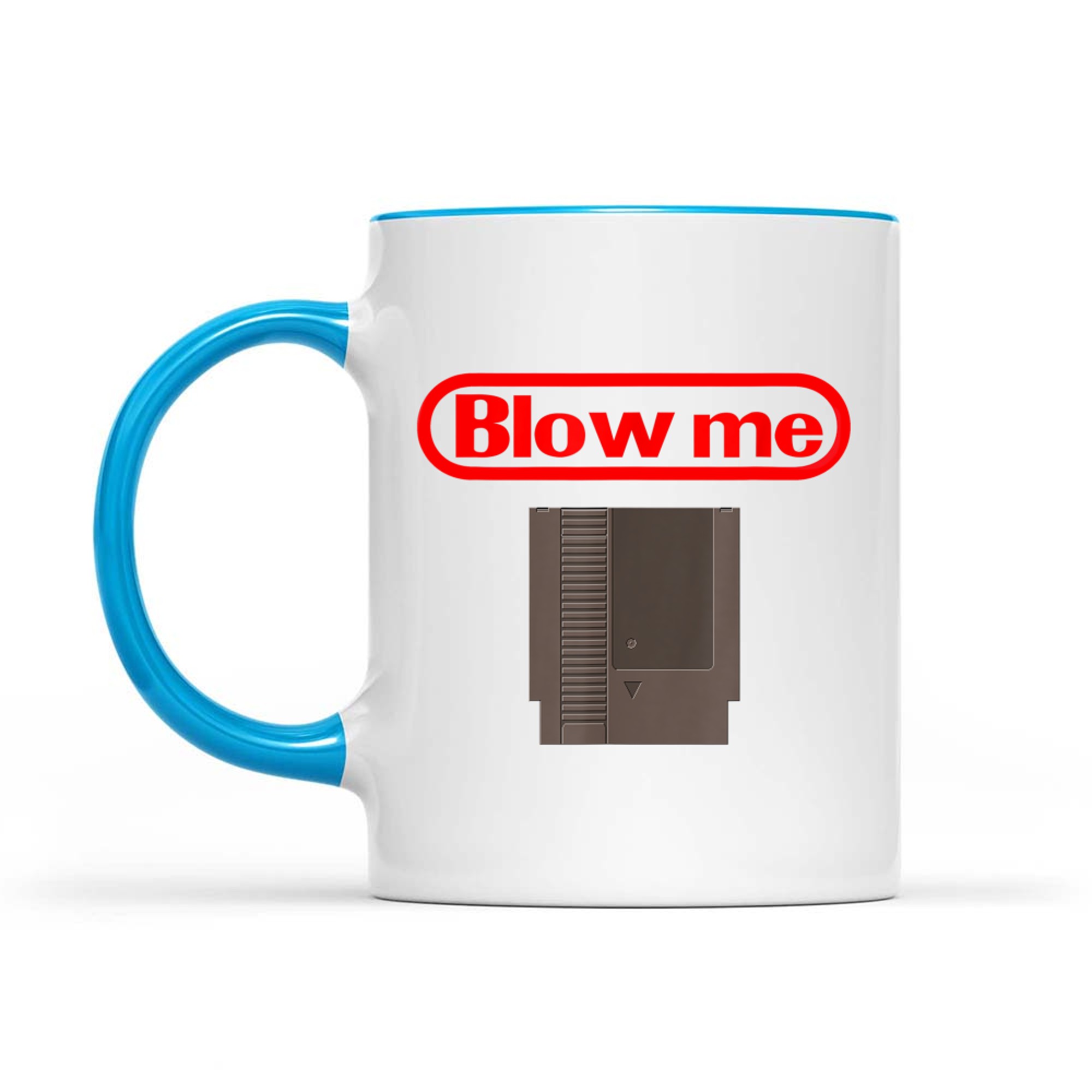 Blow Me Retro Video Game Old School Gamer Mug