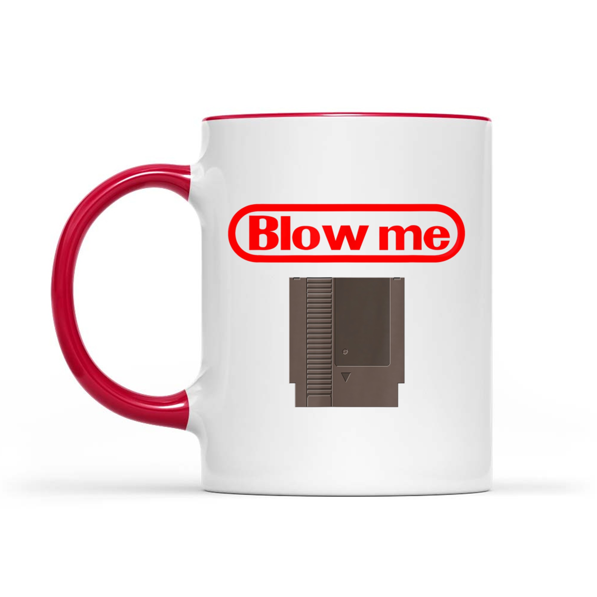 Blow Me Retro Video Game Old School Gamer Mug