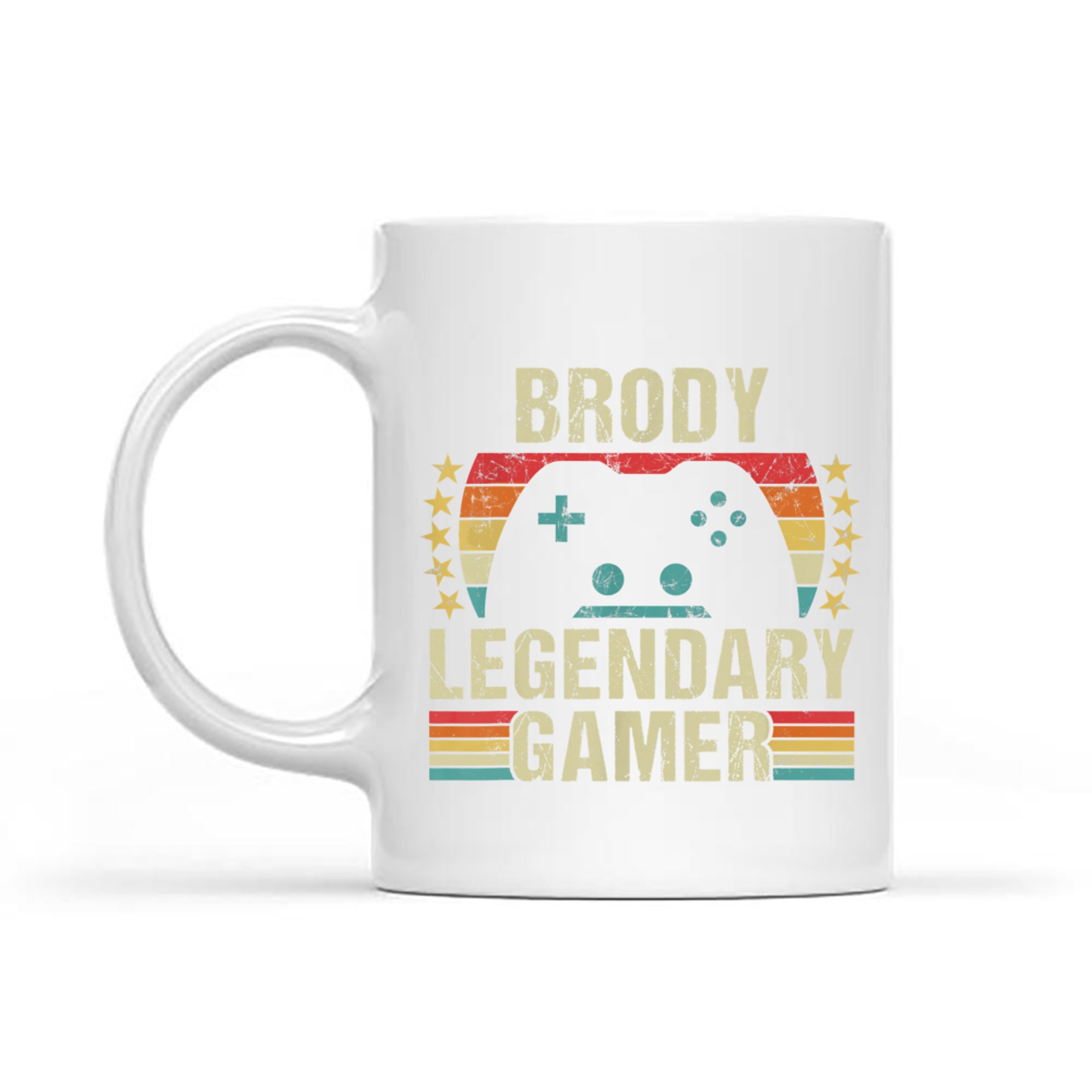 Brody Gamer Retro Gaming Vintage Game Personalized 70s Mug