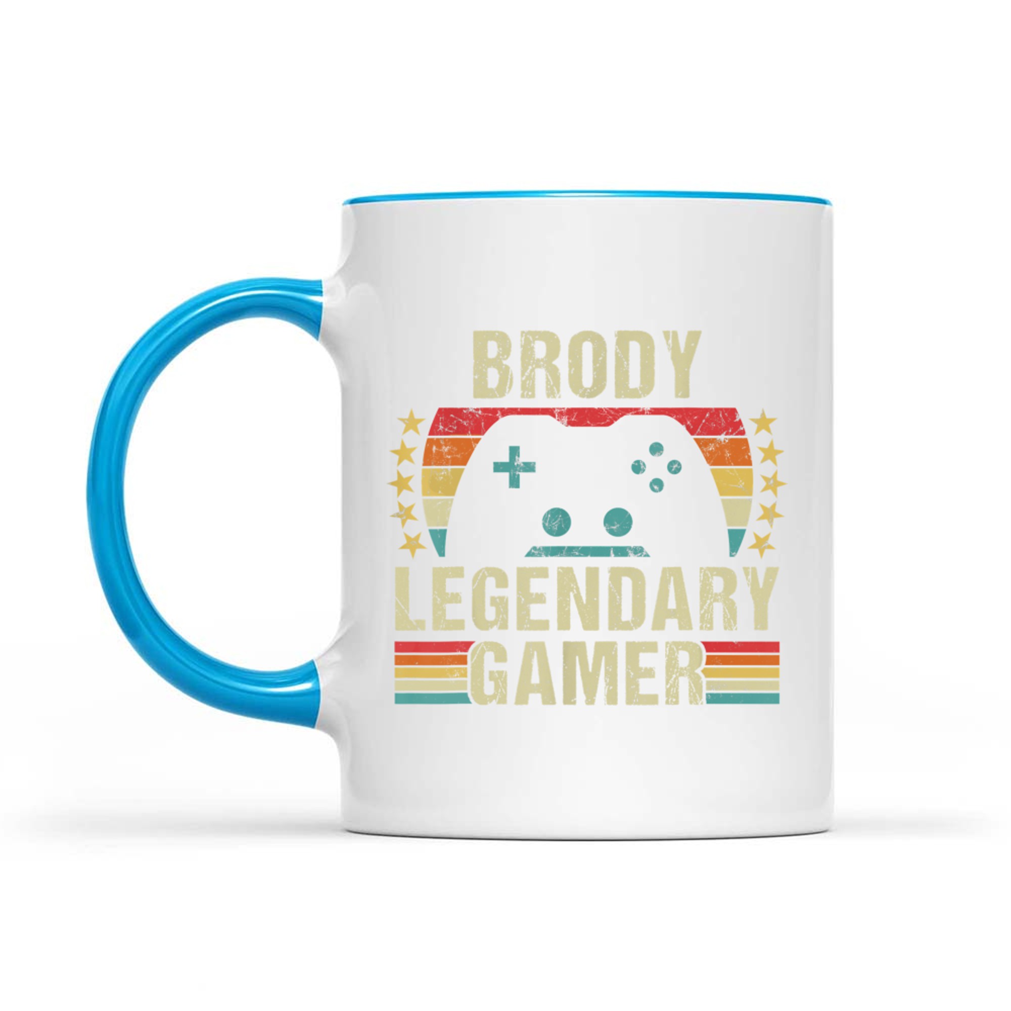Brody Gamer Retro Gaming Vintage Game Personalized 70s Mug