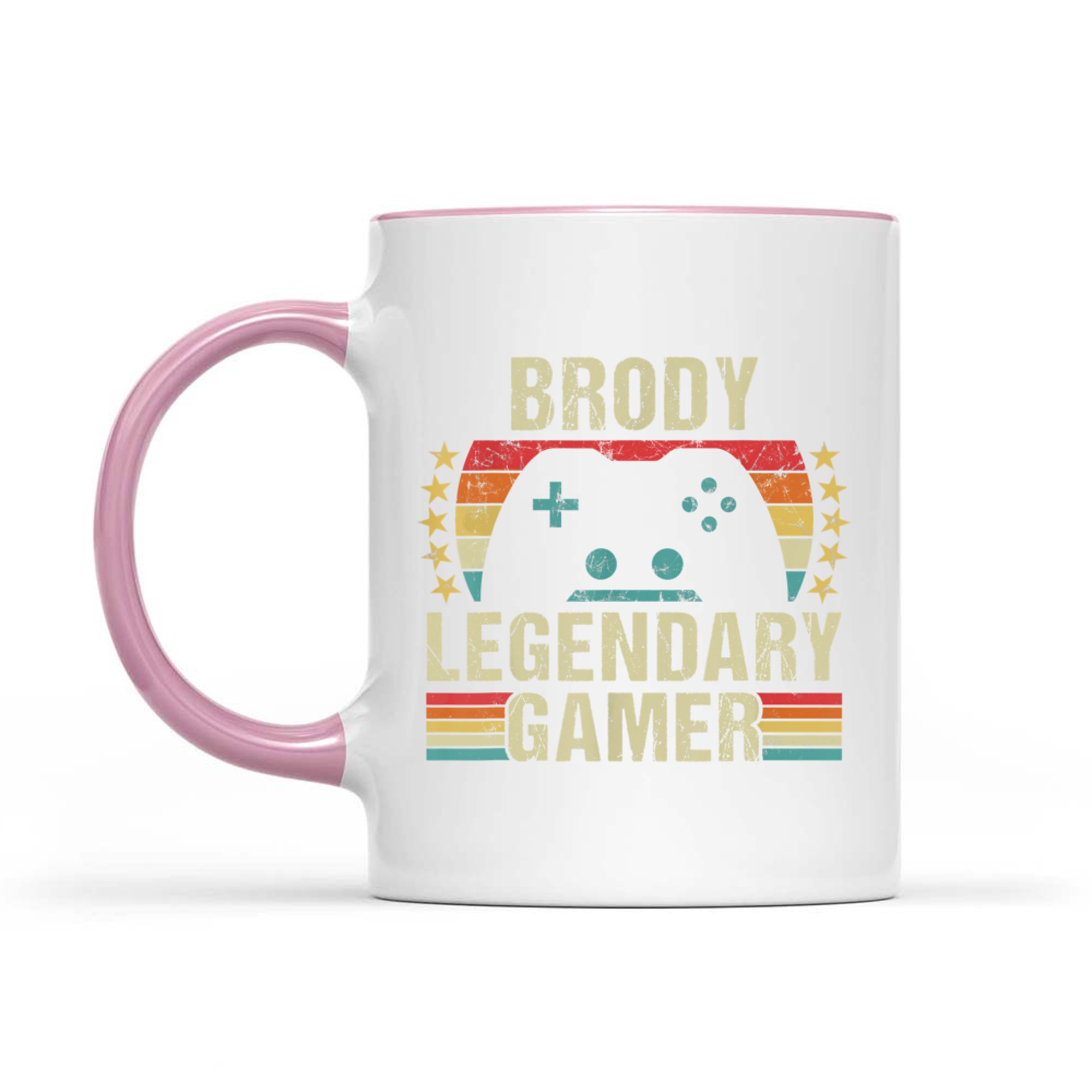 Brody Gamer Retro Gaming Vintage Game Personalized 70s Mug