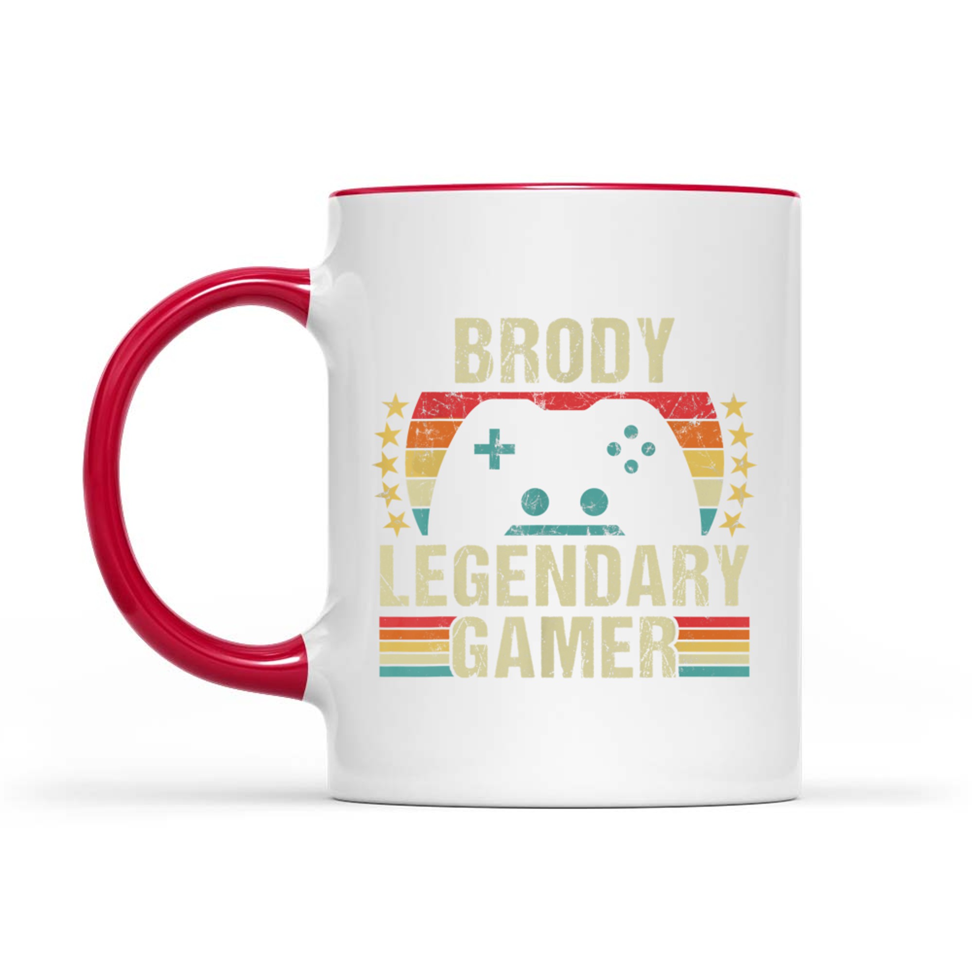 Brody Gamer Retro Gaming Vintage Game Personalized 70s Mug