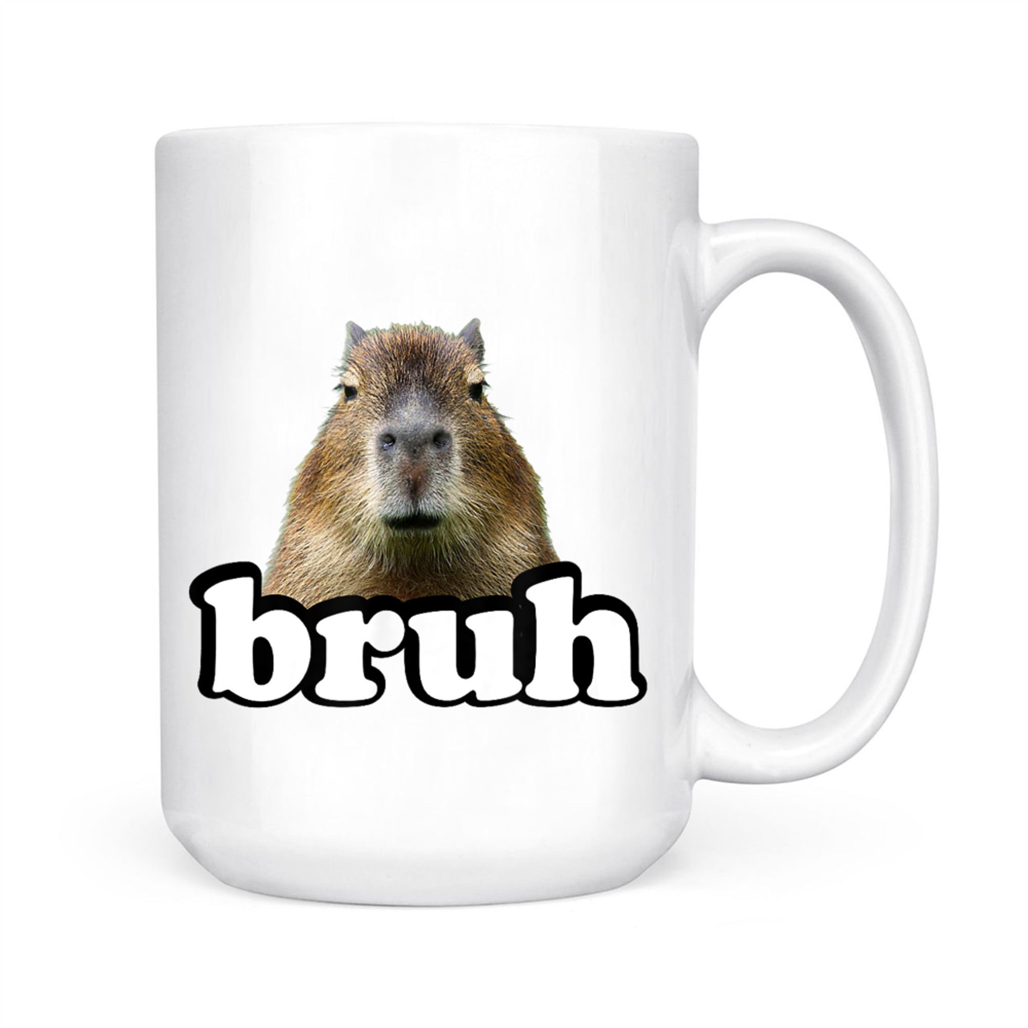Bruh Capybara Meme Funny Animal Lover Mug
