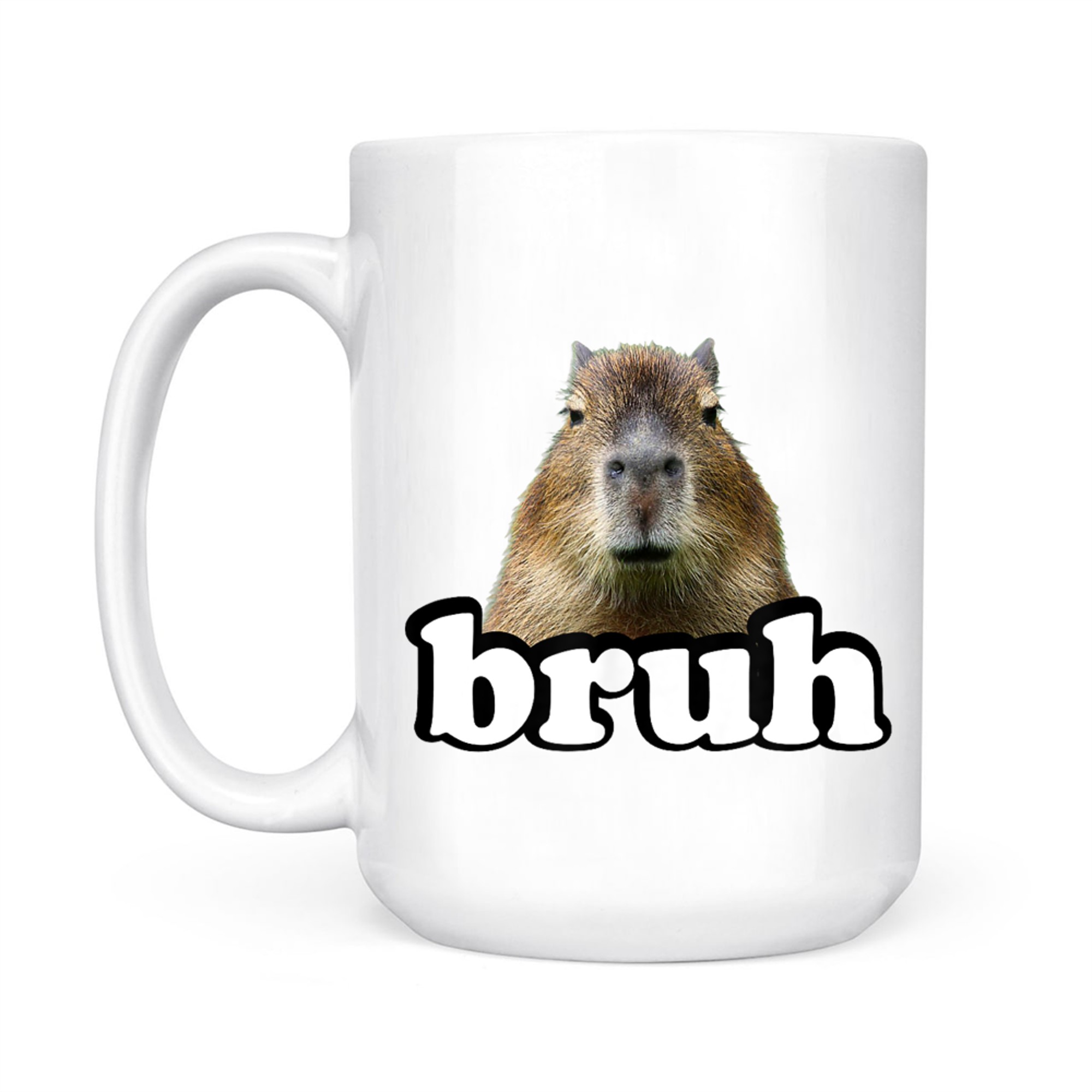 Bruh Capybara Meme Funny Animal Lover Mug