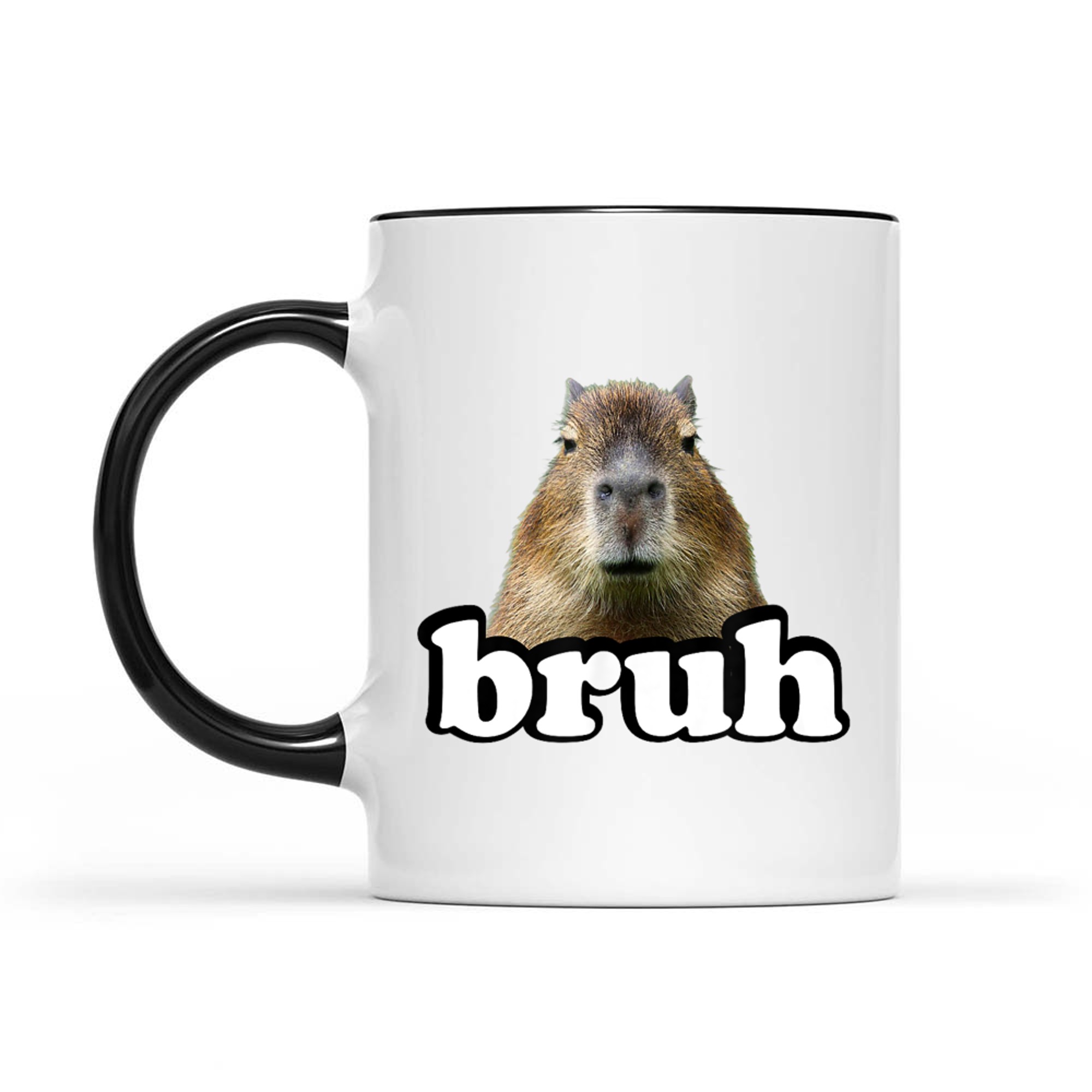 Bruh Capybara Meme Funny Animal Lover Mug
