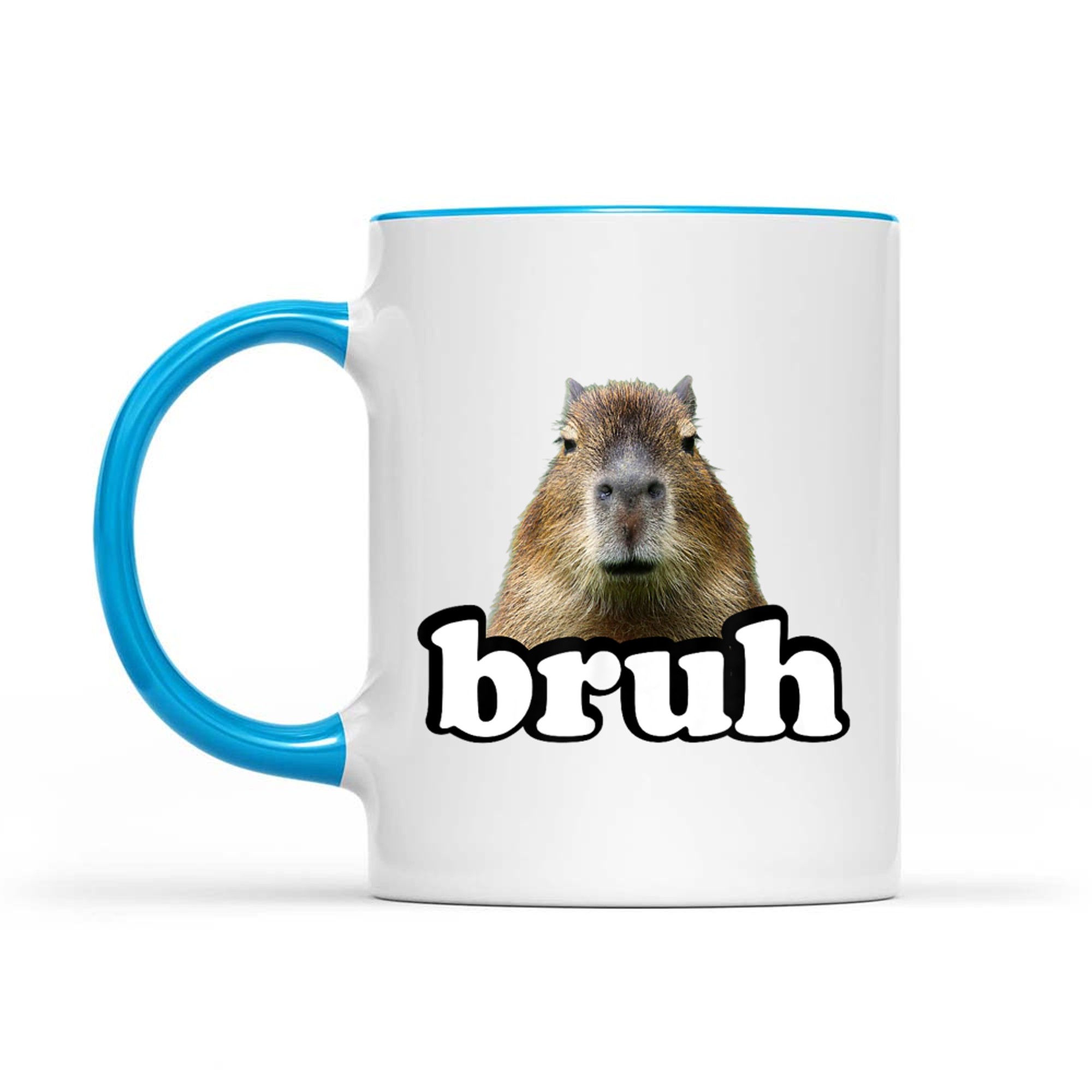 Bruh Capybara Meme Funny Animal Lover Mug