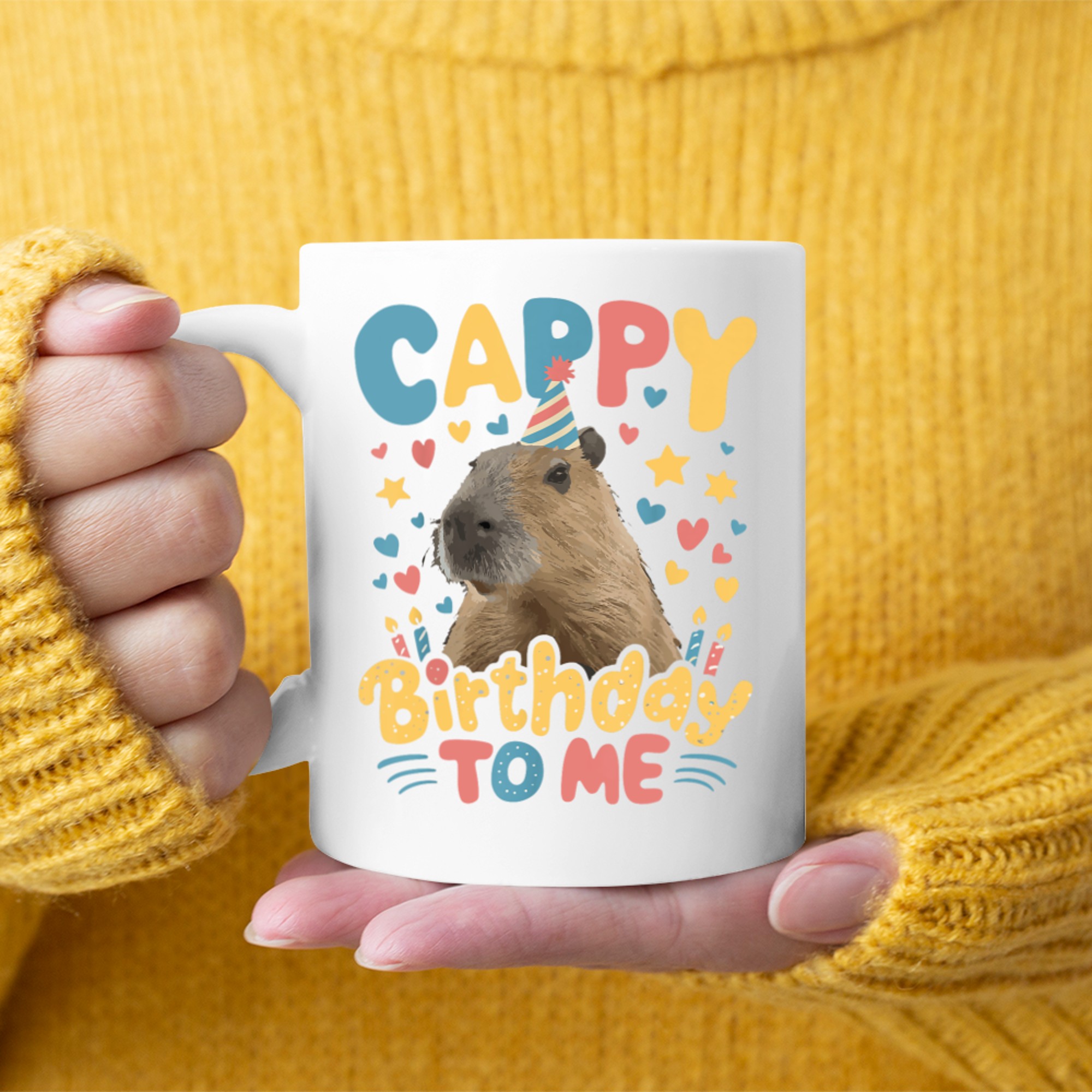 Cappy Birthday To Me Capy Birthday Funny Cute Mug