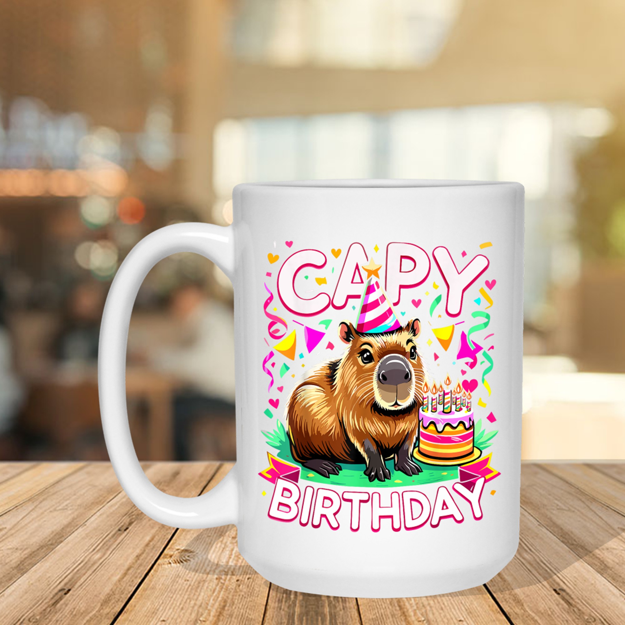 Capy Birthday Funny Capybara Birthday Mug