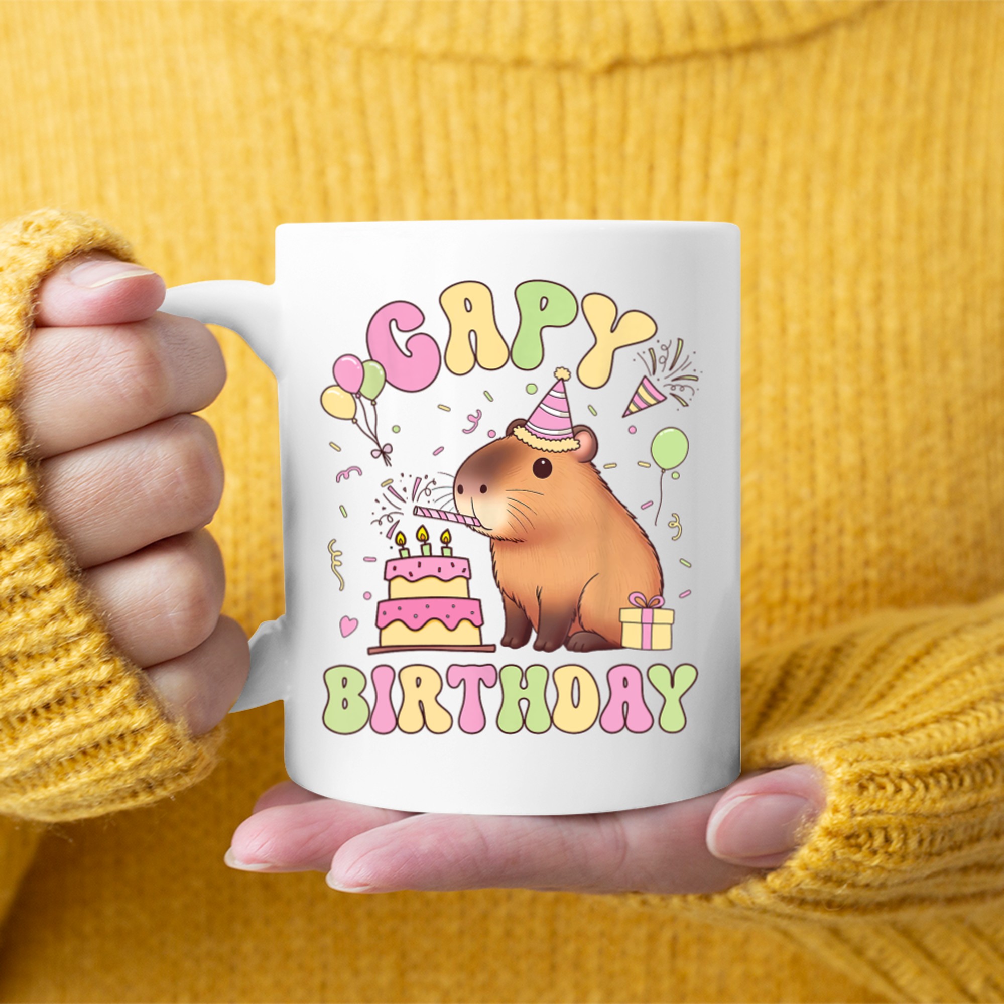 Capy Birthday Funny Capybara Cute Mug
