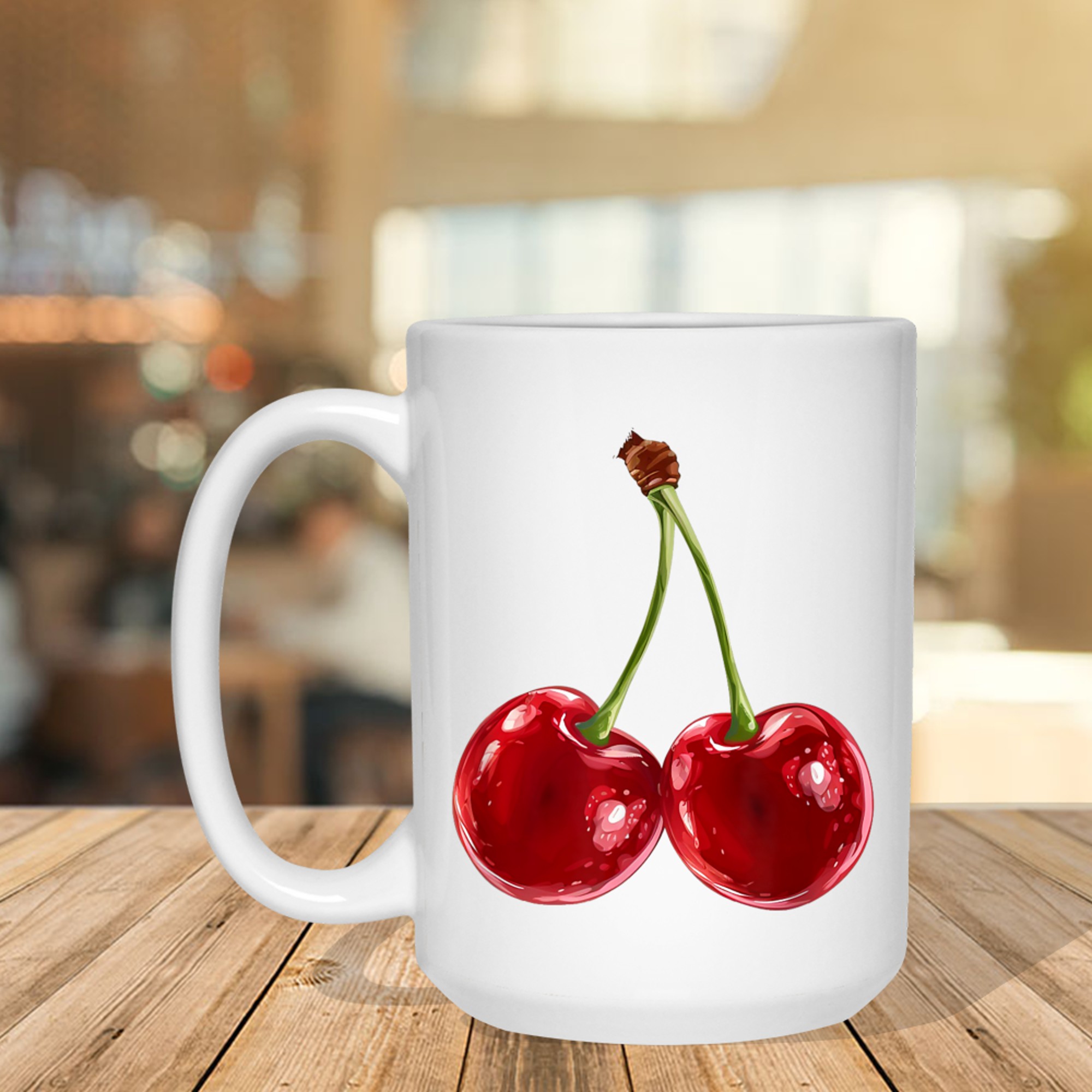 Cherry Red Aesthetic Cherries Trendy Summer Mug