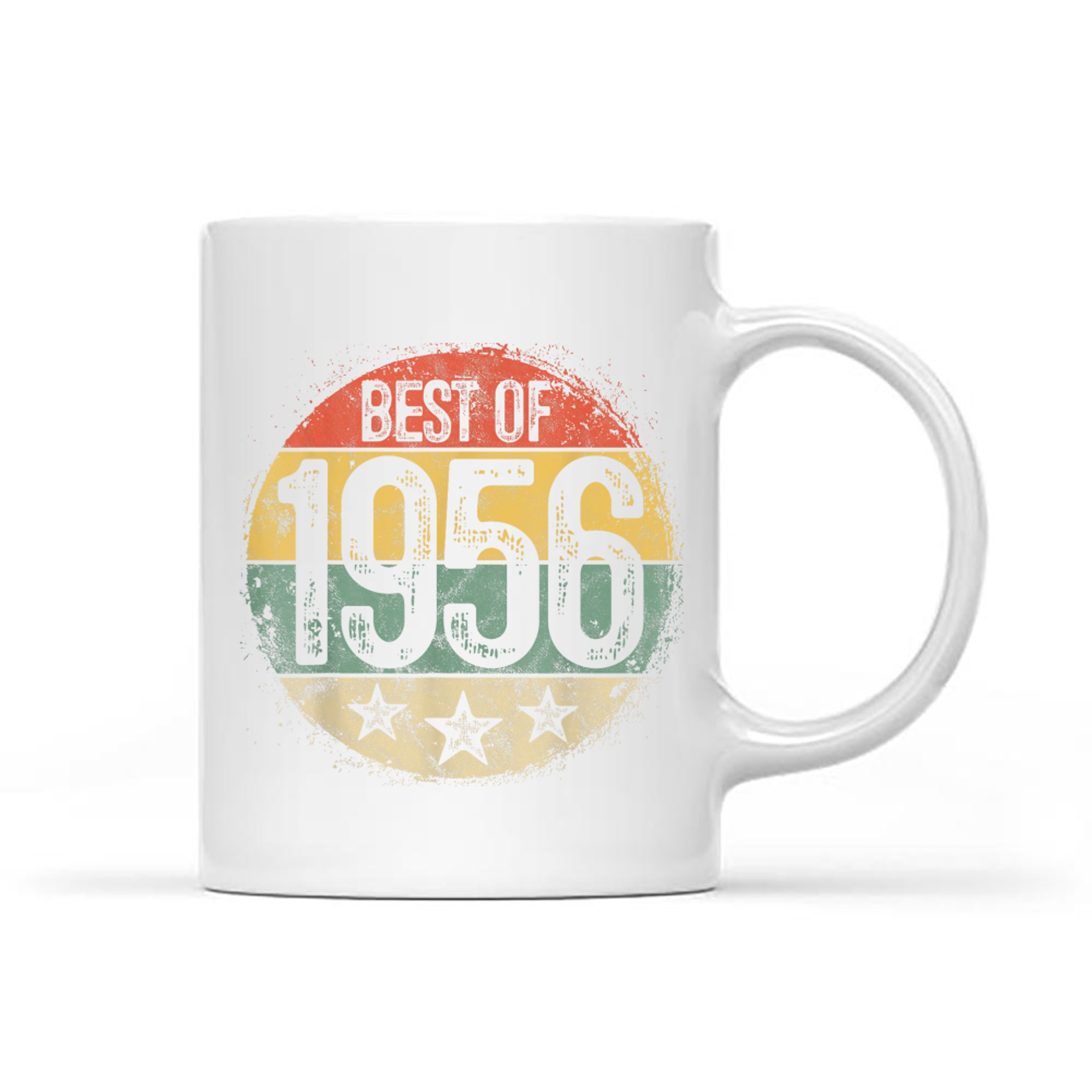 Circular Vintage Best Of Year Old Gift 69th Birthday Mug