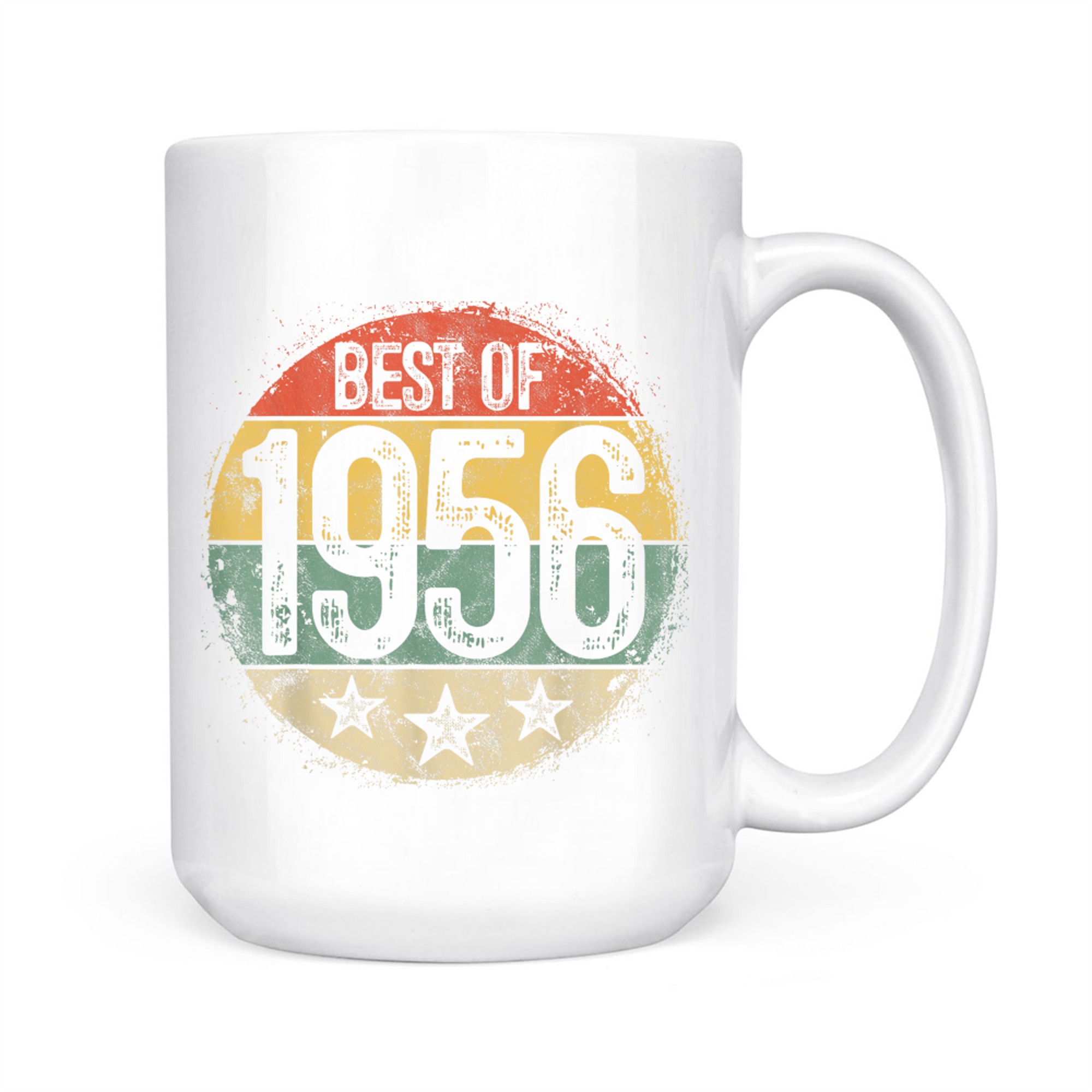 Circular Vintage Best Of Year Old Gift 69th Birthday Mug