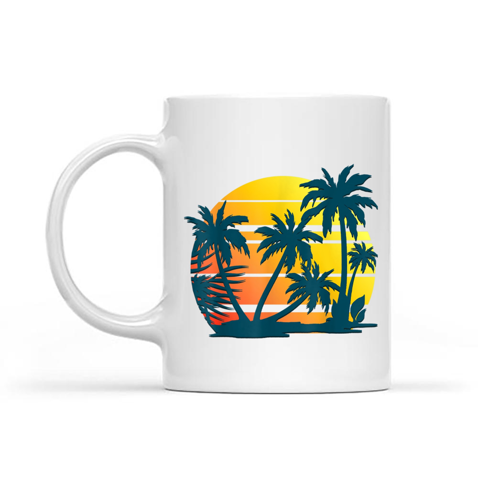 Coconut Palm Trees Summer Vacation Beach Tropical Summer Mug