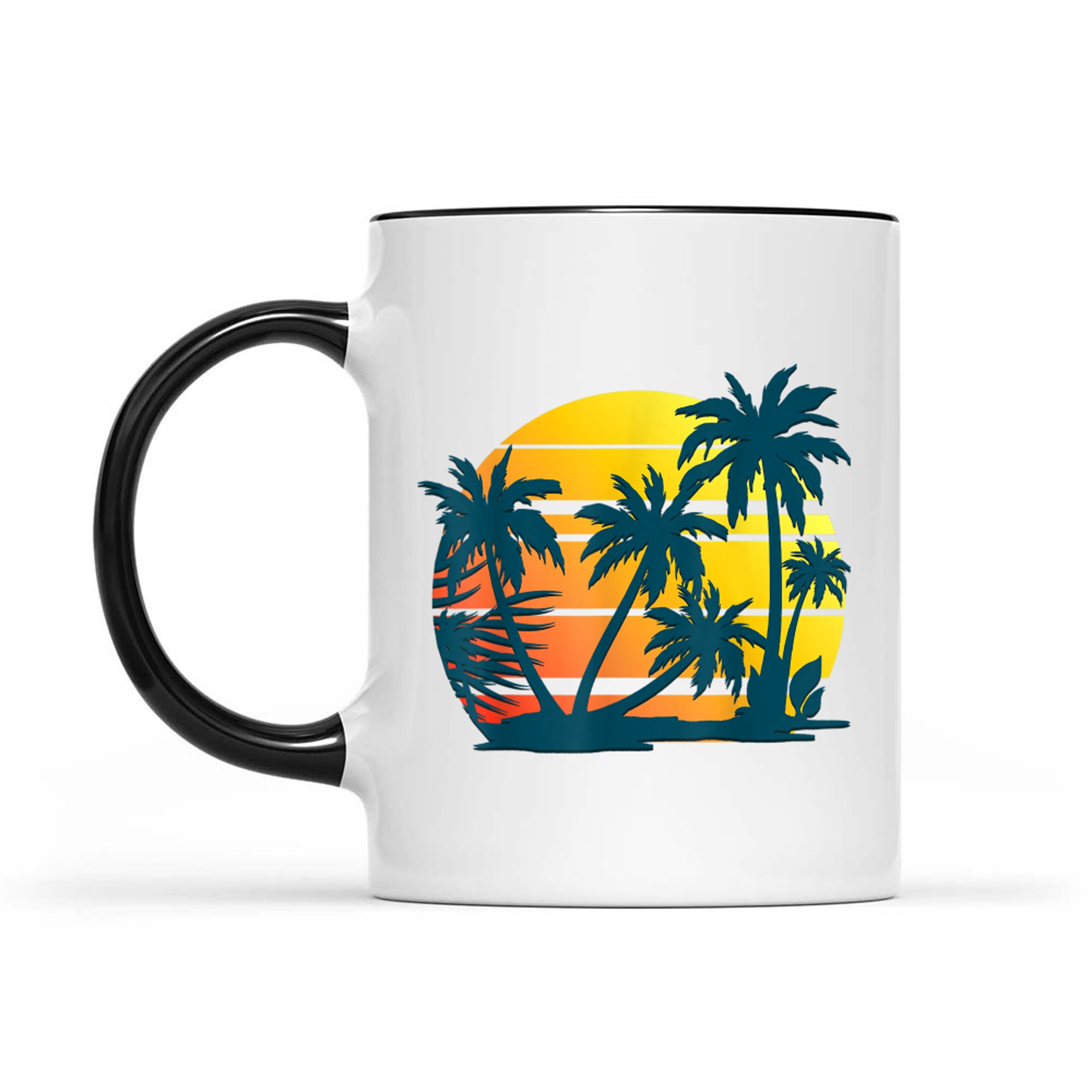 Coconut Palm Trees Summer Vacation Beach Tropical Summer Mug