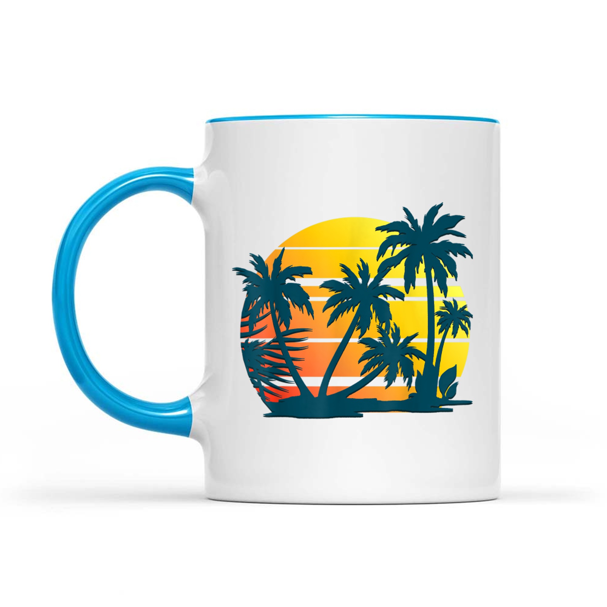 Coconut Palm Trees Summer Vacation Beach Tropical Summer Mug