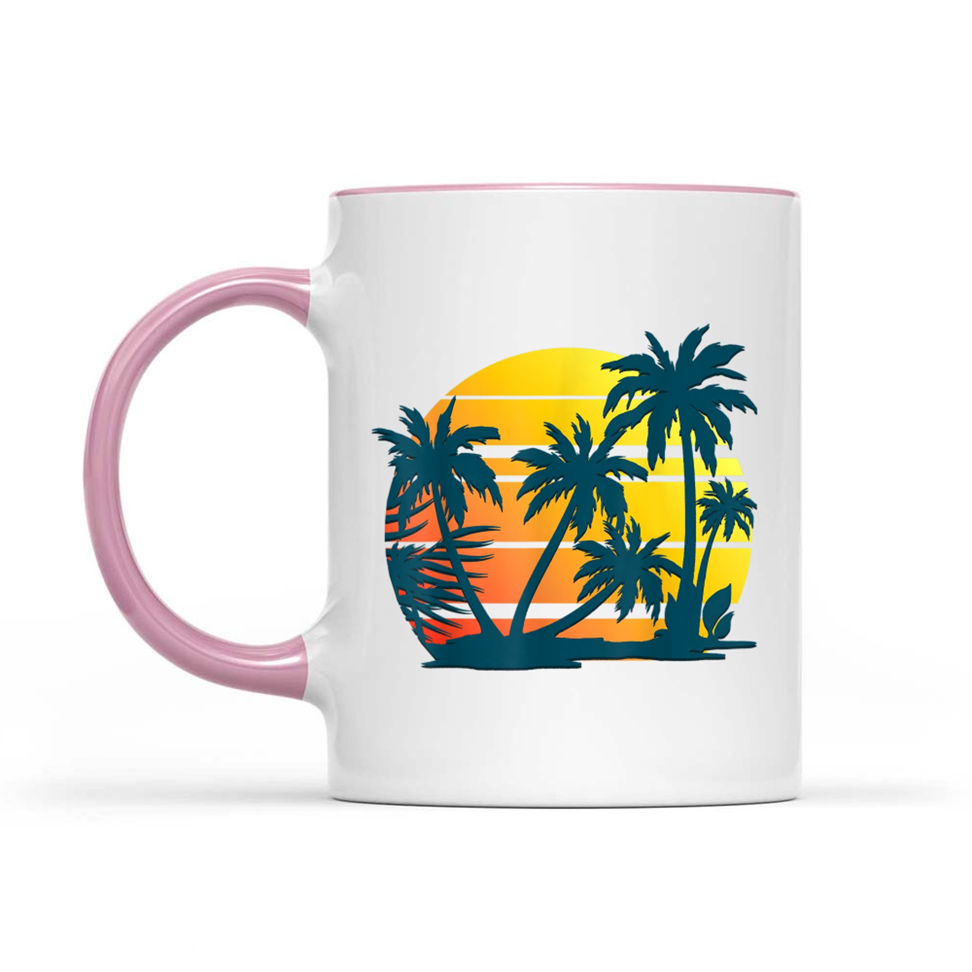 Coconut Palm Trees Summer Vacation Beach Tropical Summer Mug