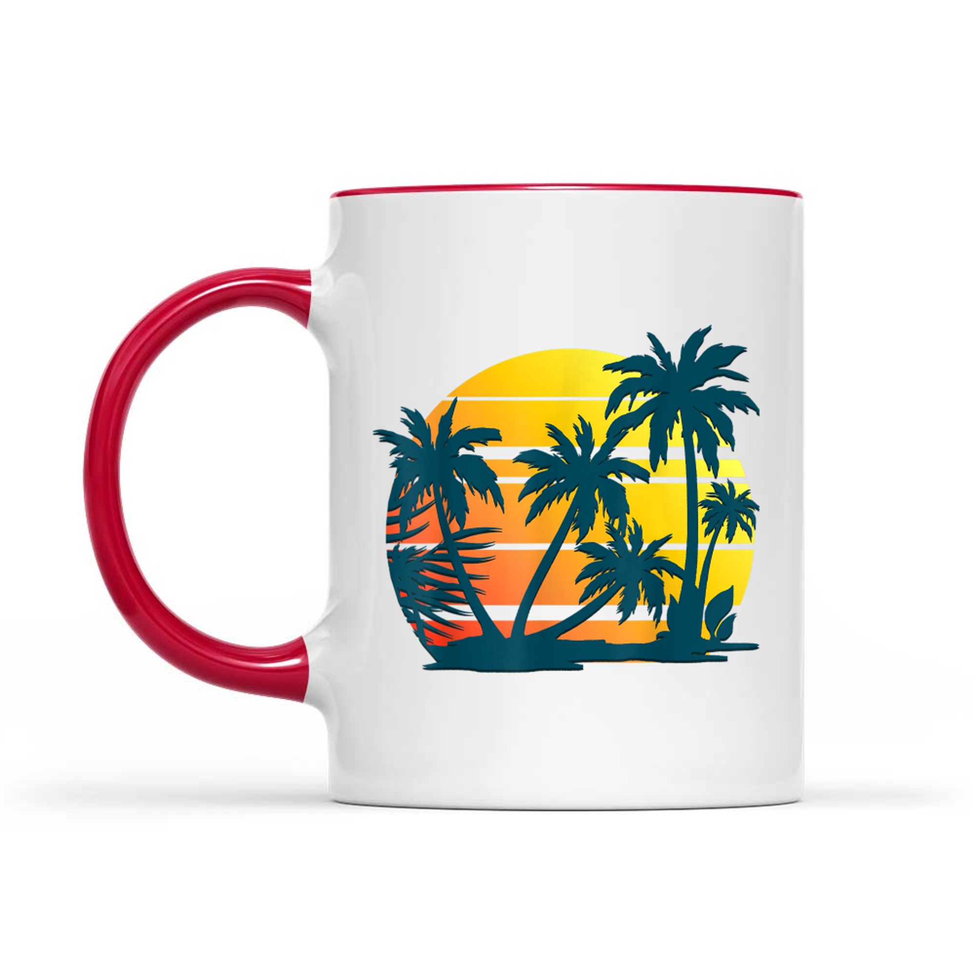 Coconut Palm Trees Summer Vacation Beach Tropical Summer Mug