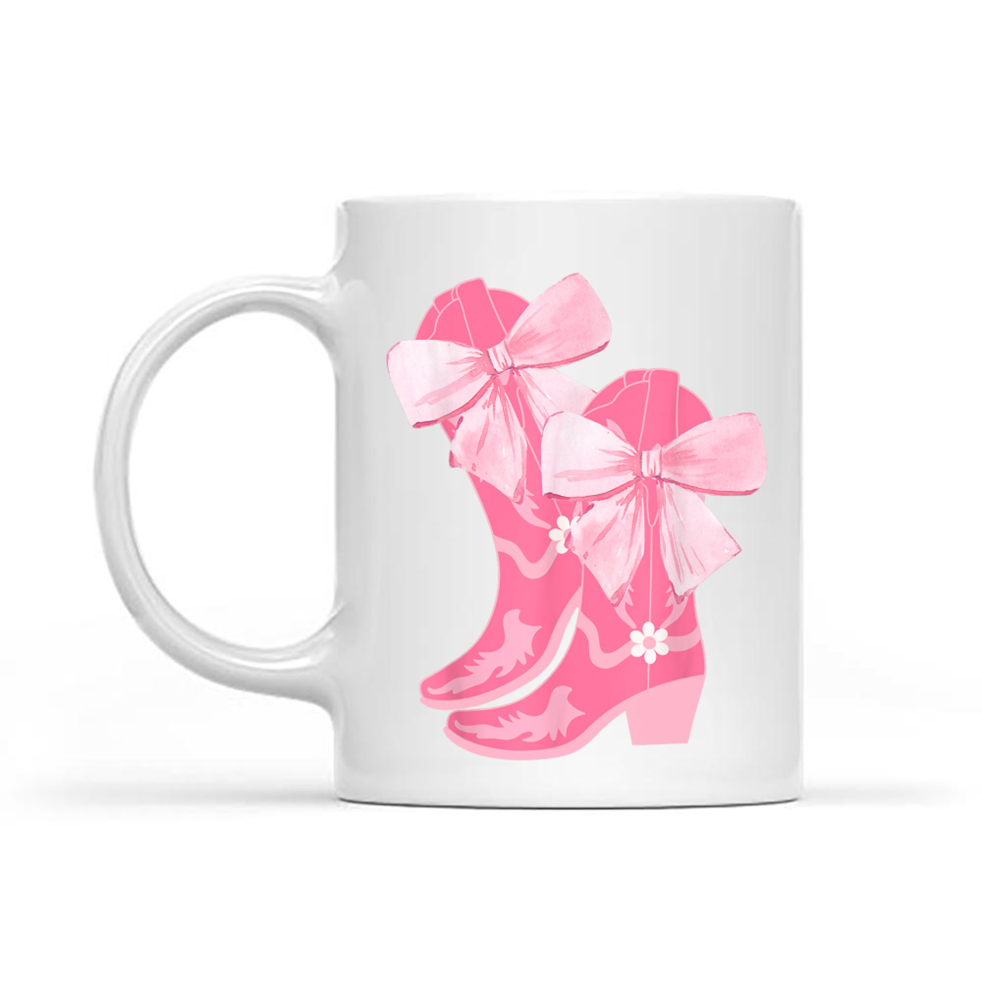 Cowgirl Boots Pink Baby Bow Preppy Y2k Mug