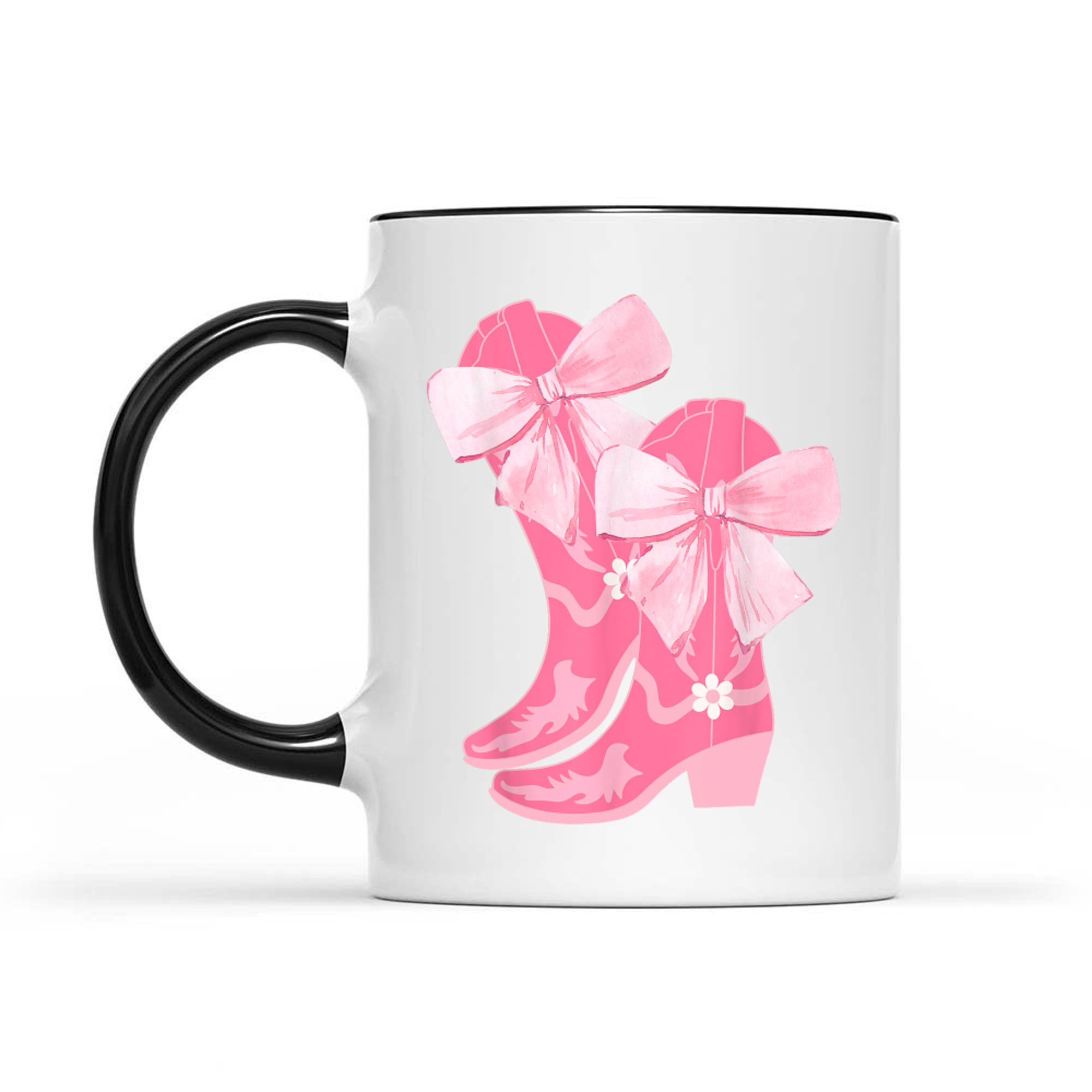 Cowgirl Boots Pink Baby Bow Preppy Y2k Mug