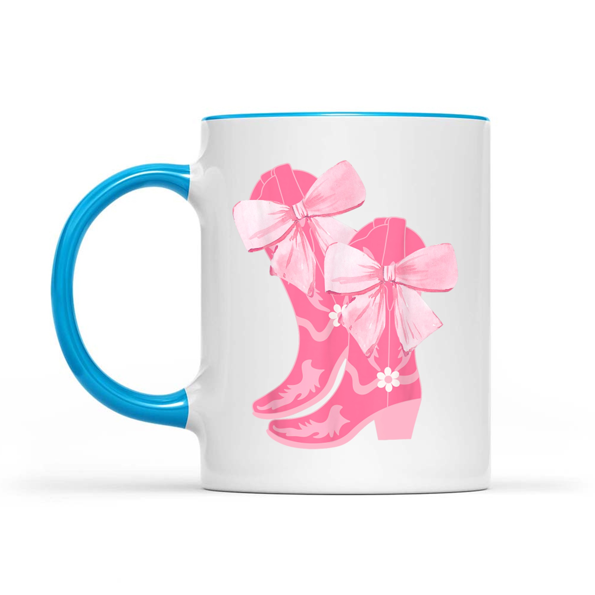 Cowgirl Boots Pink Baby Bow Preppy Y2k Mug