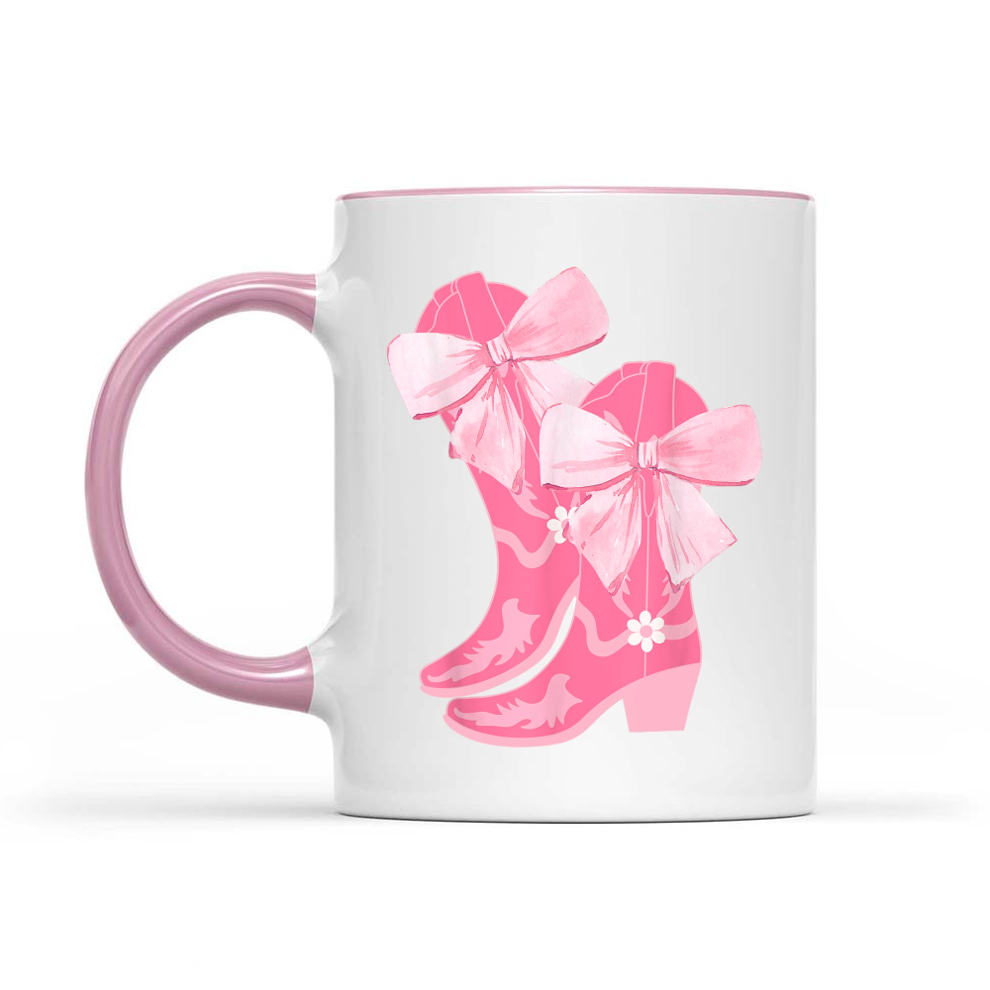 Cowgirl Boots Pink Baby Bow Preppy Y2k Mug