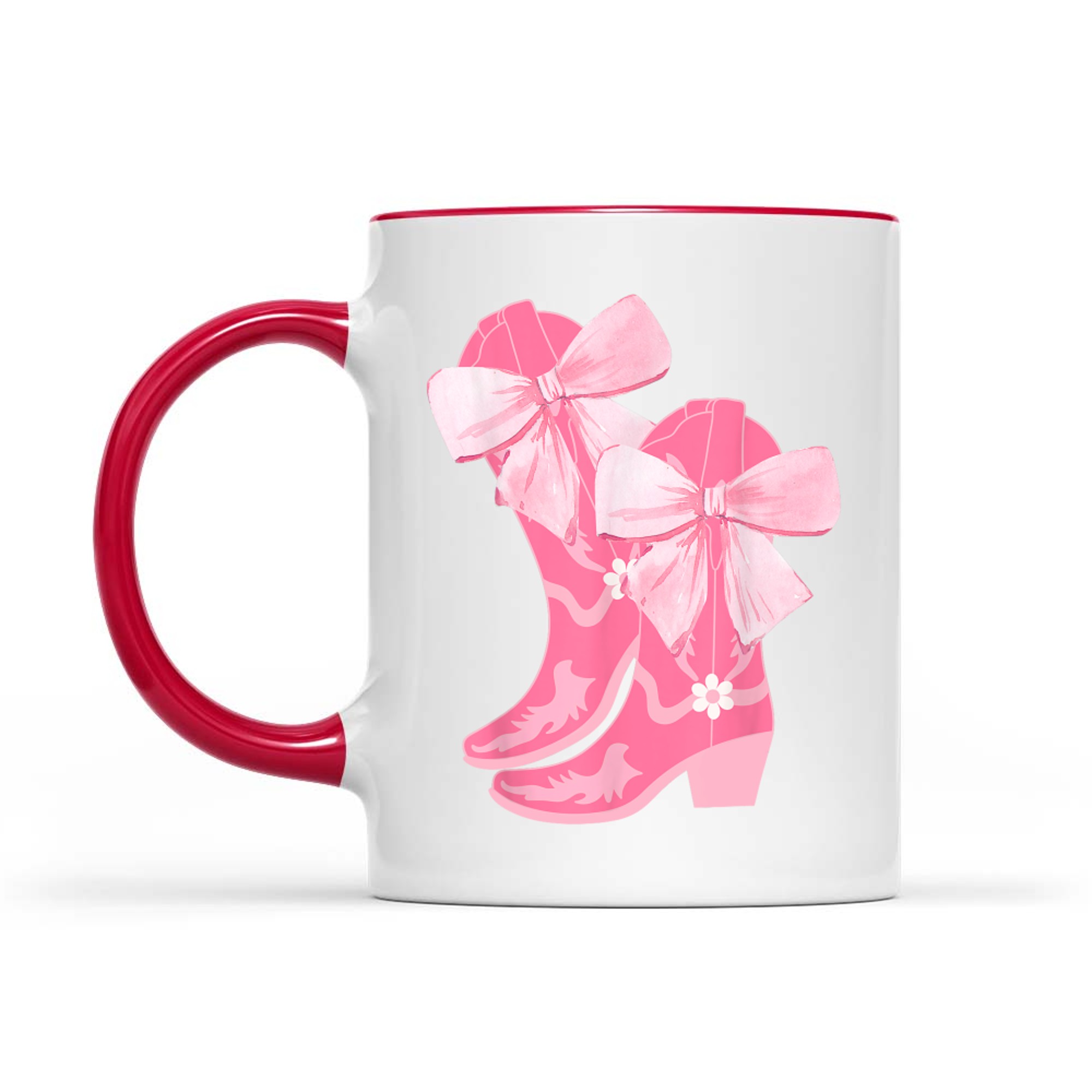 Cowgirl Boots Pink Baby Bow Preppy Y2k Mug