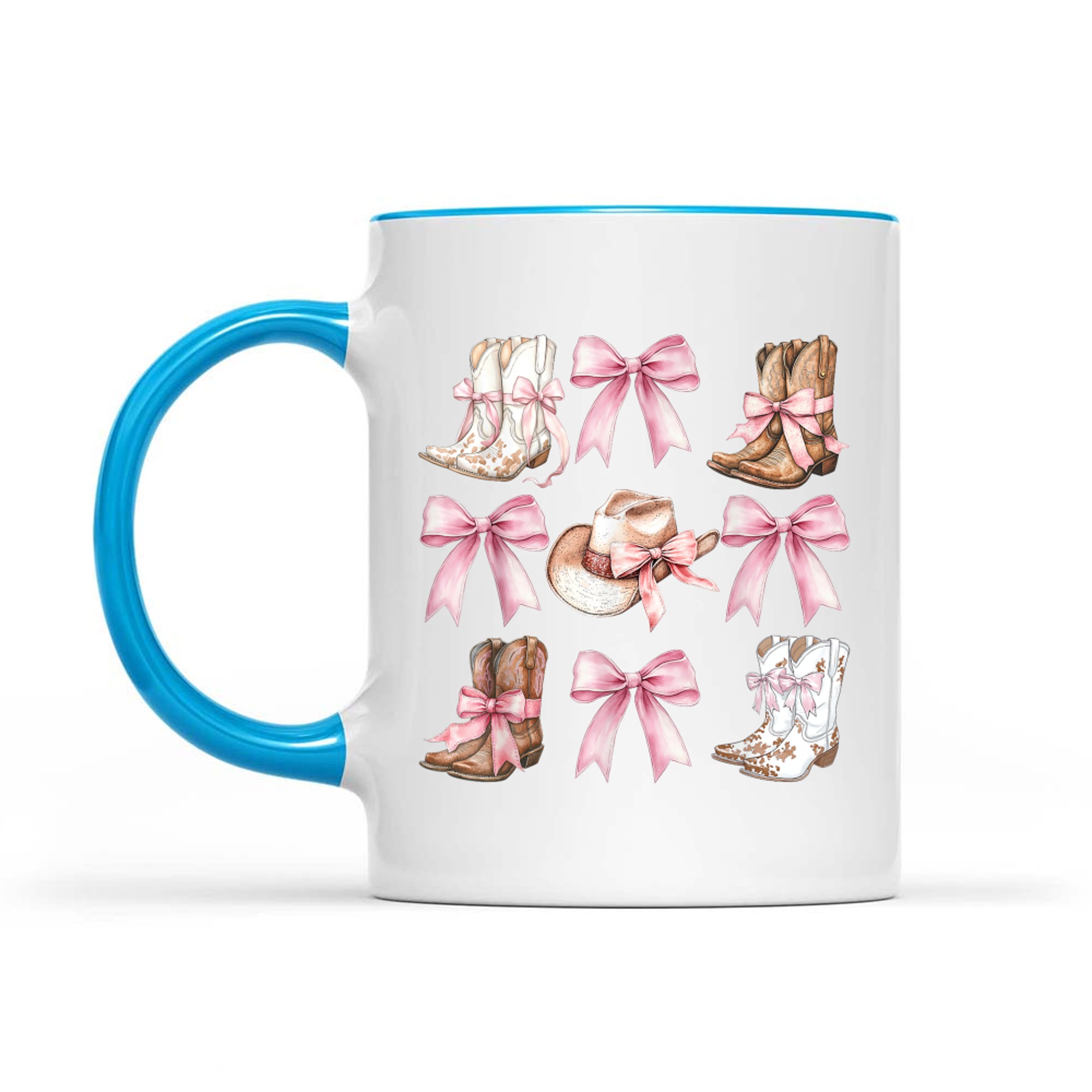 Cowgirl Boots With Pink Bows Aesthetic Y2K Mug