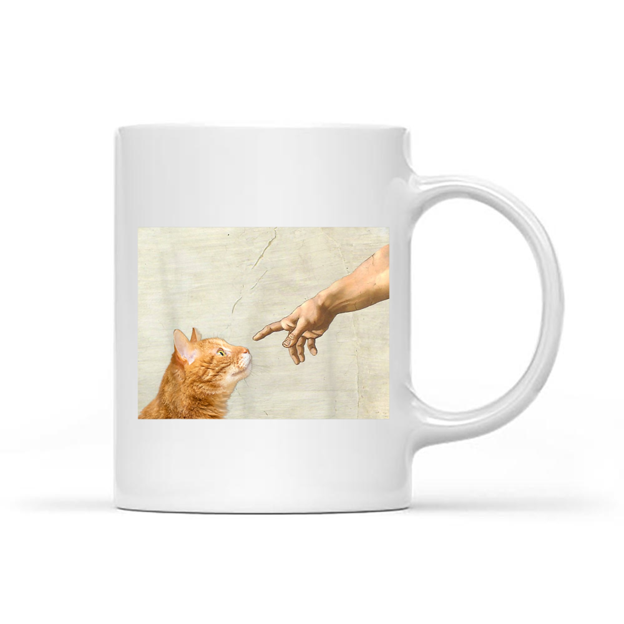 Cute Aesthetic Funny Cat Art Graphic Y2K Mug