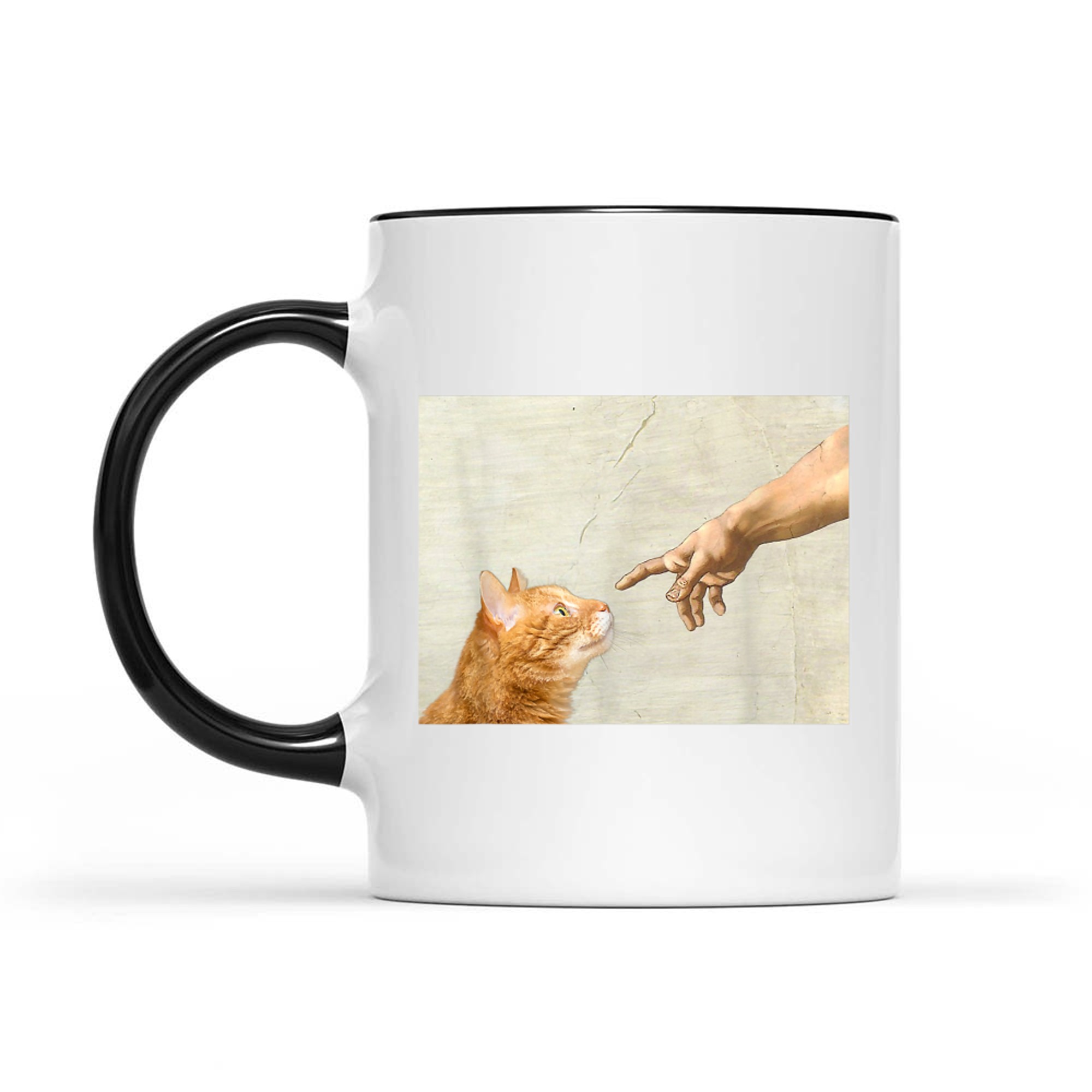 Cute Aesthetic Funny Cat Art Graphic Y2K Mug