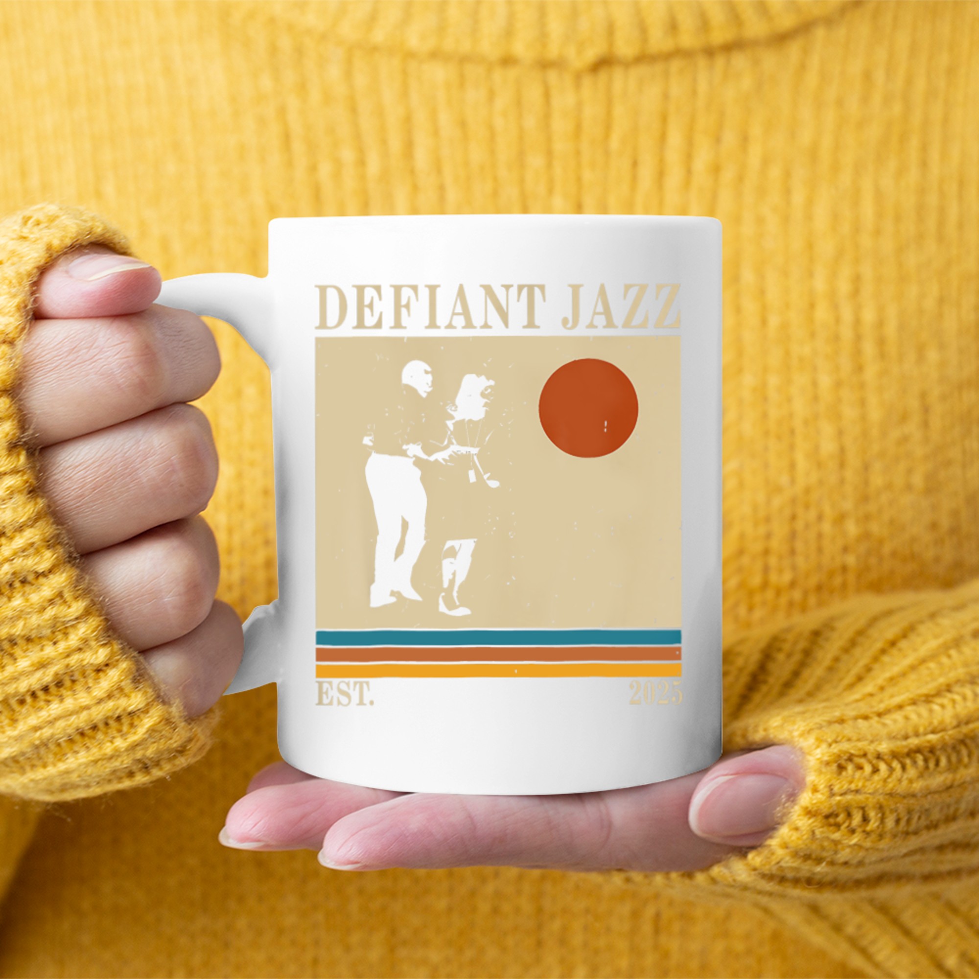 Defiant-Jazz Retro 90s azz Vintage Aesthetic Mug