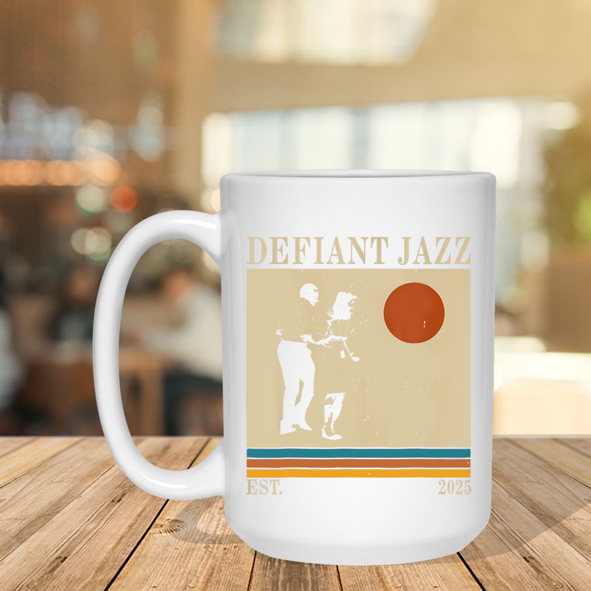 Defiant-Jazz Retro 90s azz Vintage Aesthetic Mug