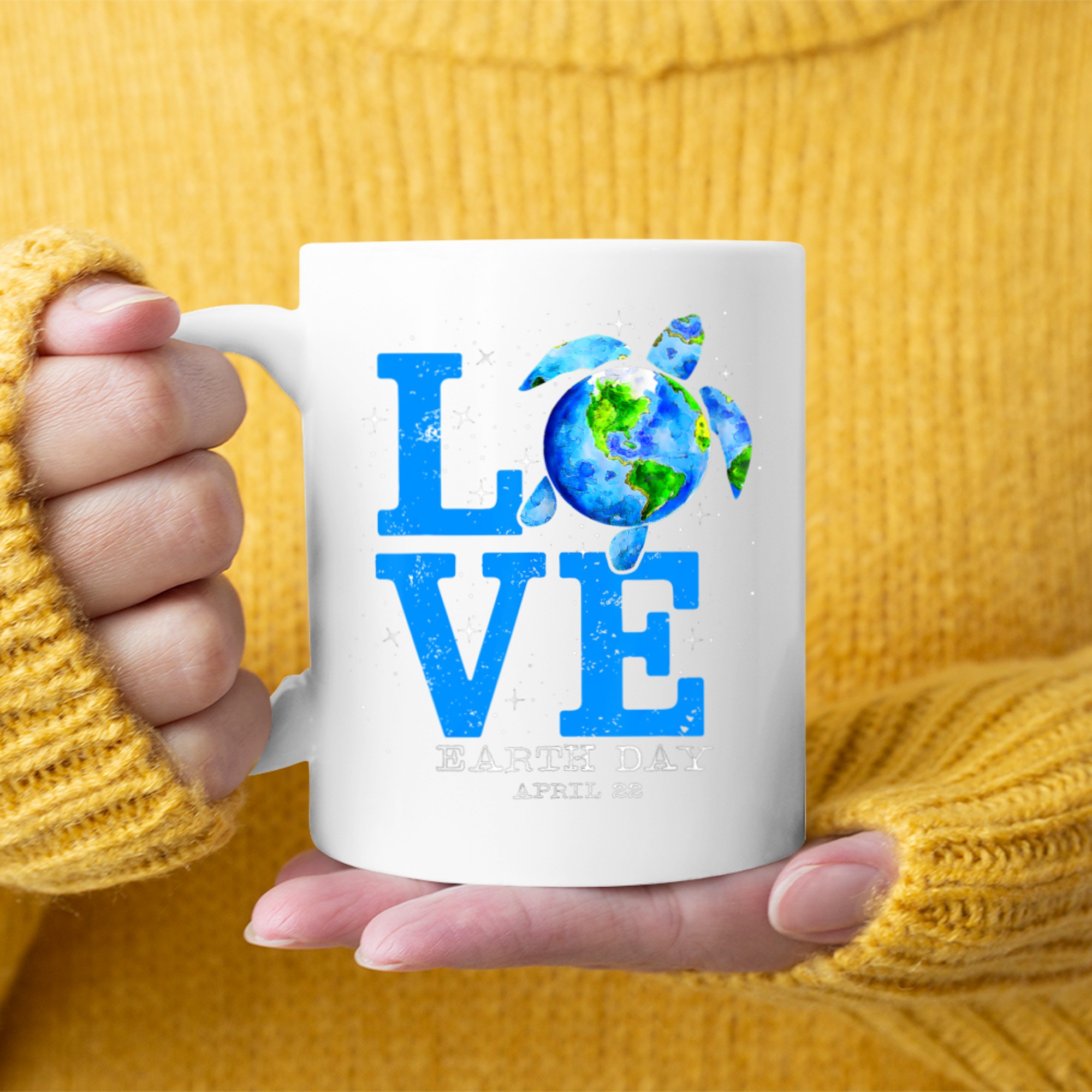 Earth Day Save Sea Turtle The Planet Restore Earth Mug