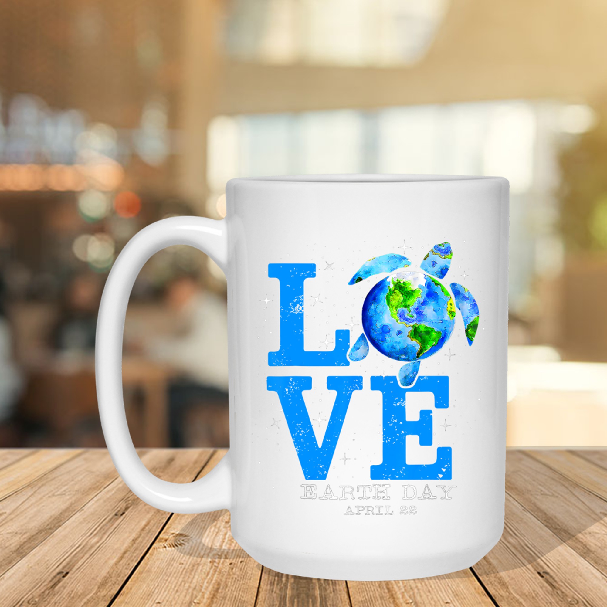 Earth Day Save Sea Turtle The Planet Restore Earth Mug