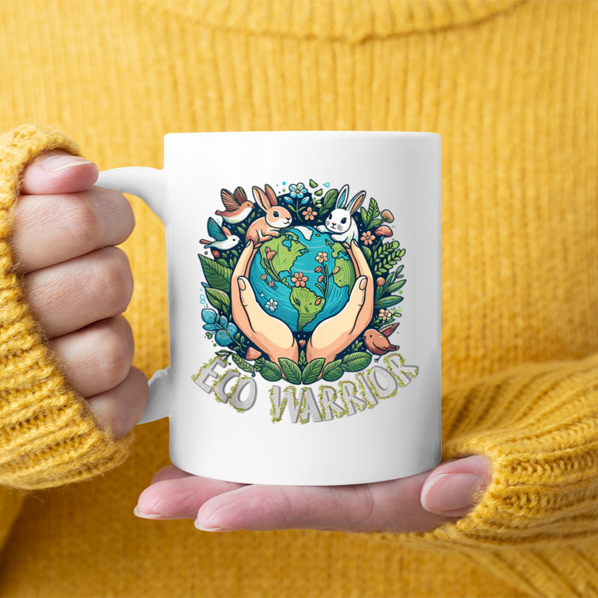 Eco Warrior Earth Conservation & Wildlife Protection Mug