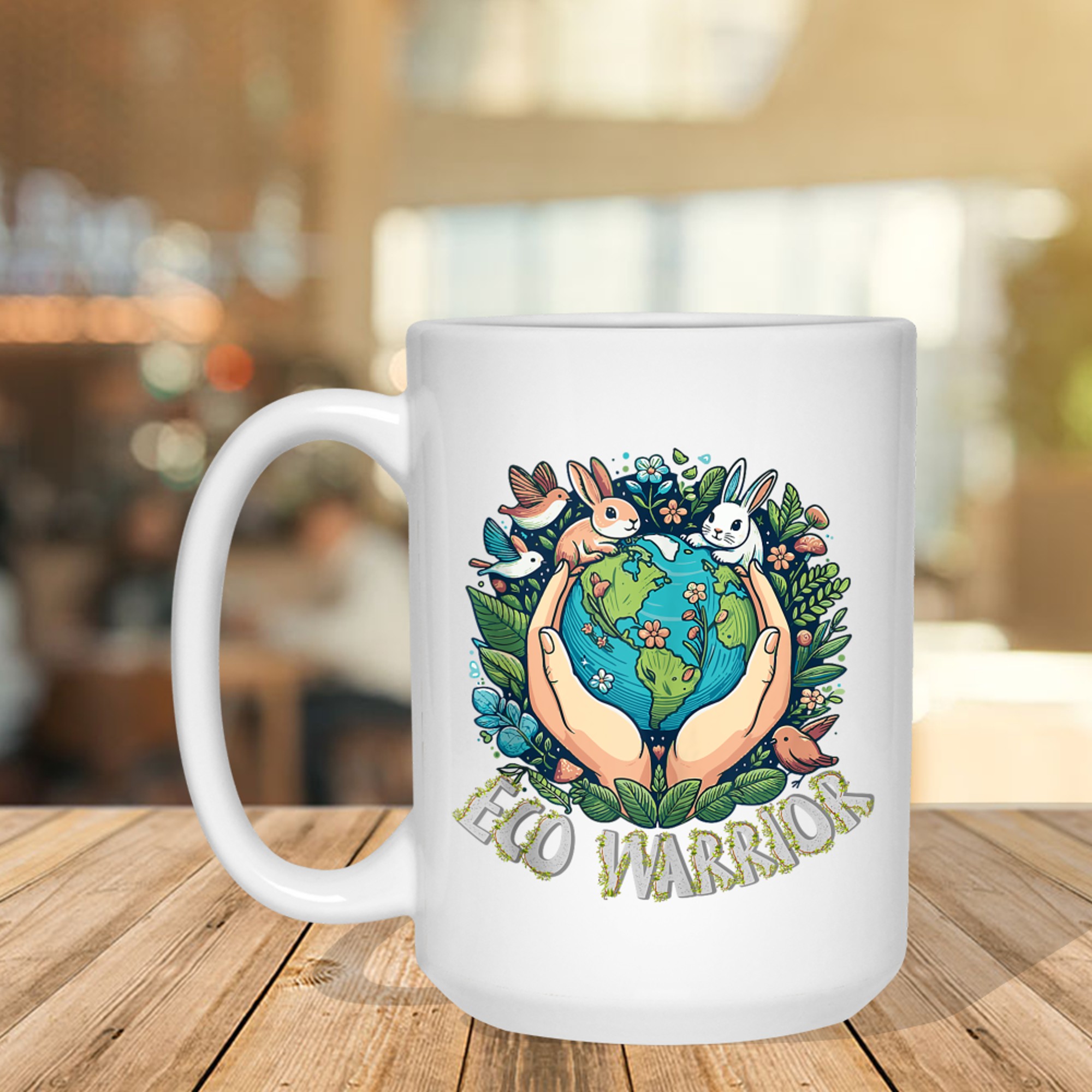 Eco Warrior Earth Conservation & Wildlife Protection Mug