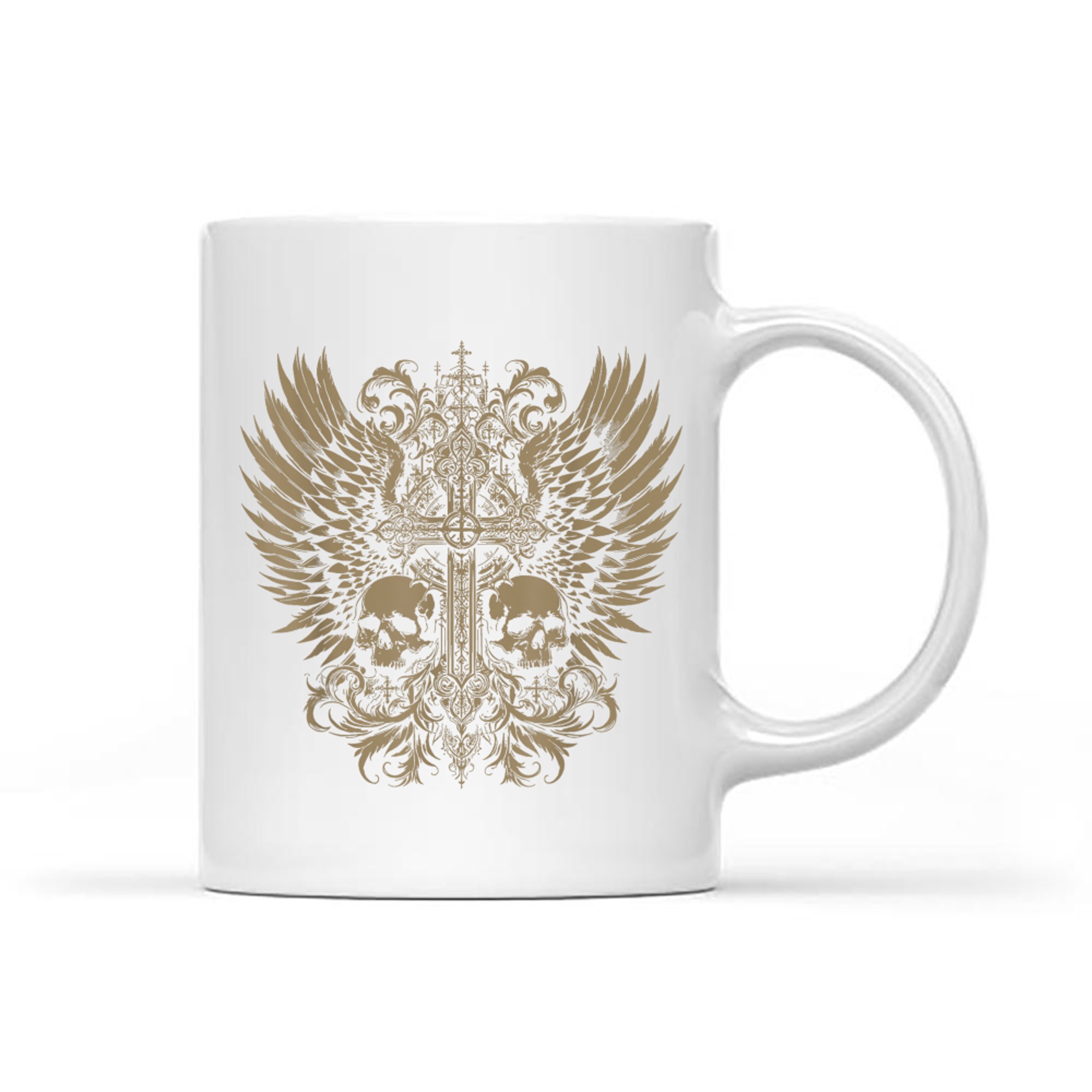 Emo Y2K Grunge Aesthetic Alt Goth Skull Cross Gothic Mug