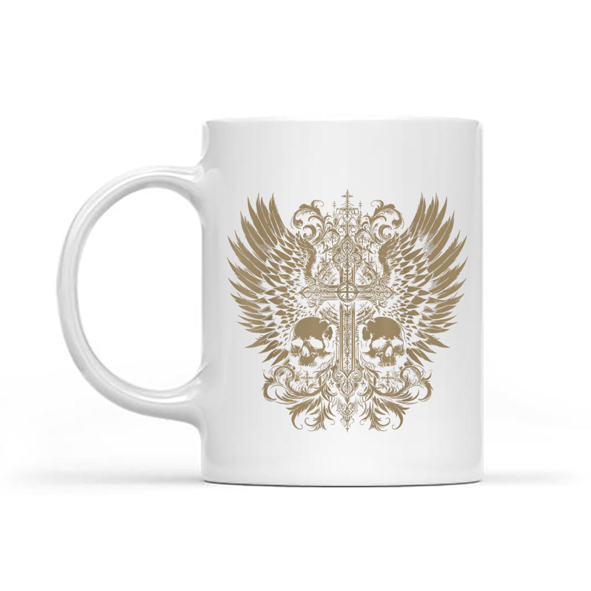 Emo Y2K Grunge Aesthetic Alt Goth Skull Cross Gothic Mug