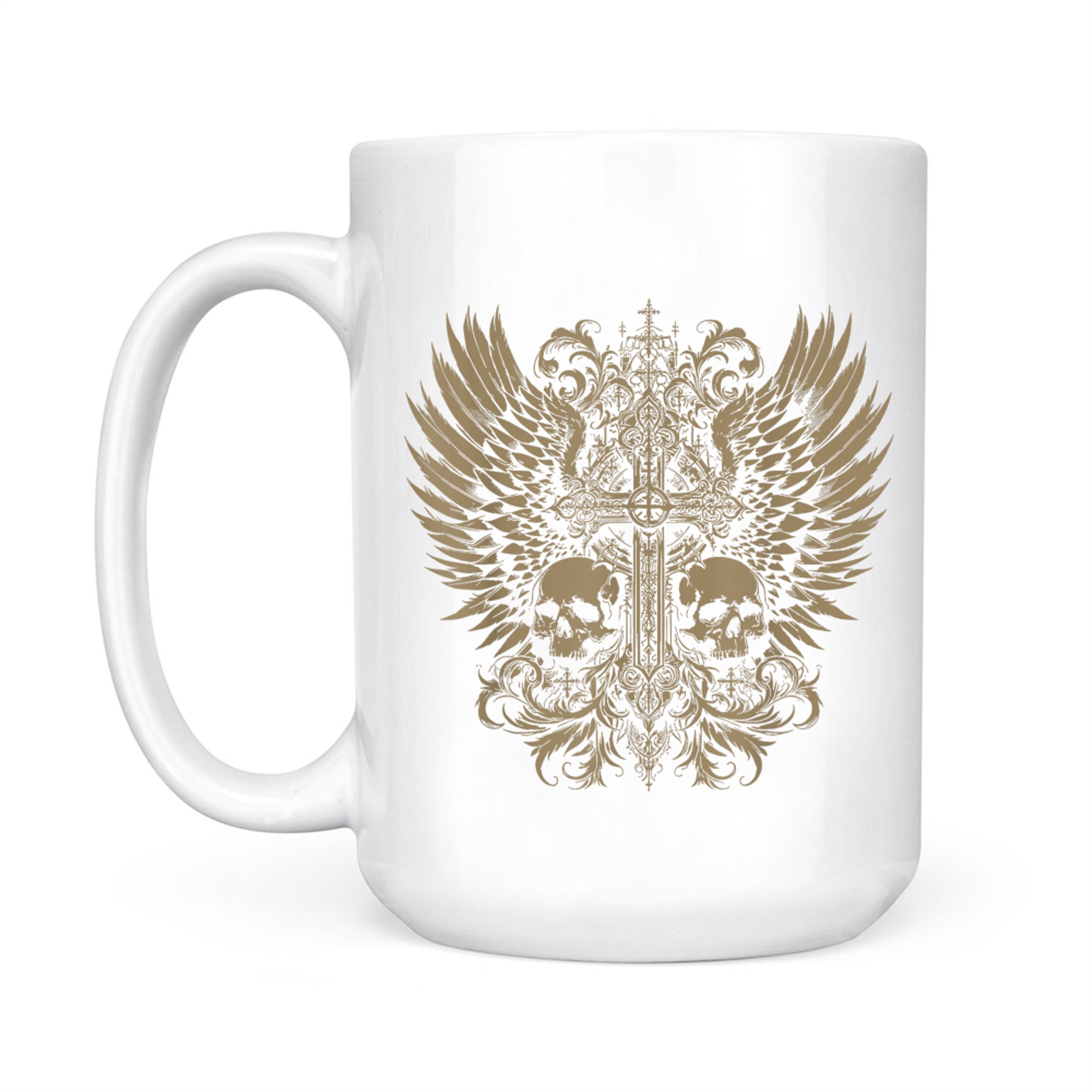 Emo Y2K Grunge Aesthetic Alt Goth Skull Cross Gothic Mug