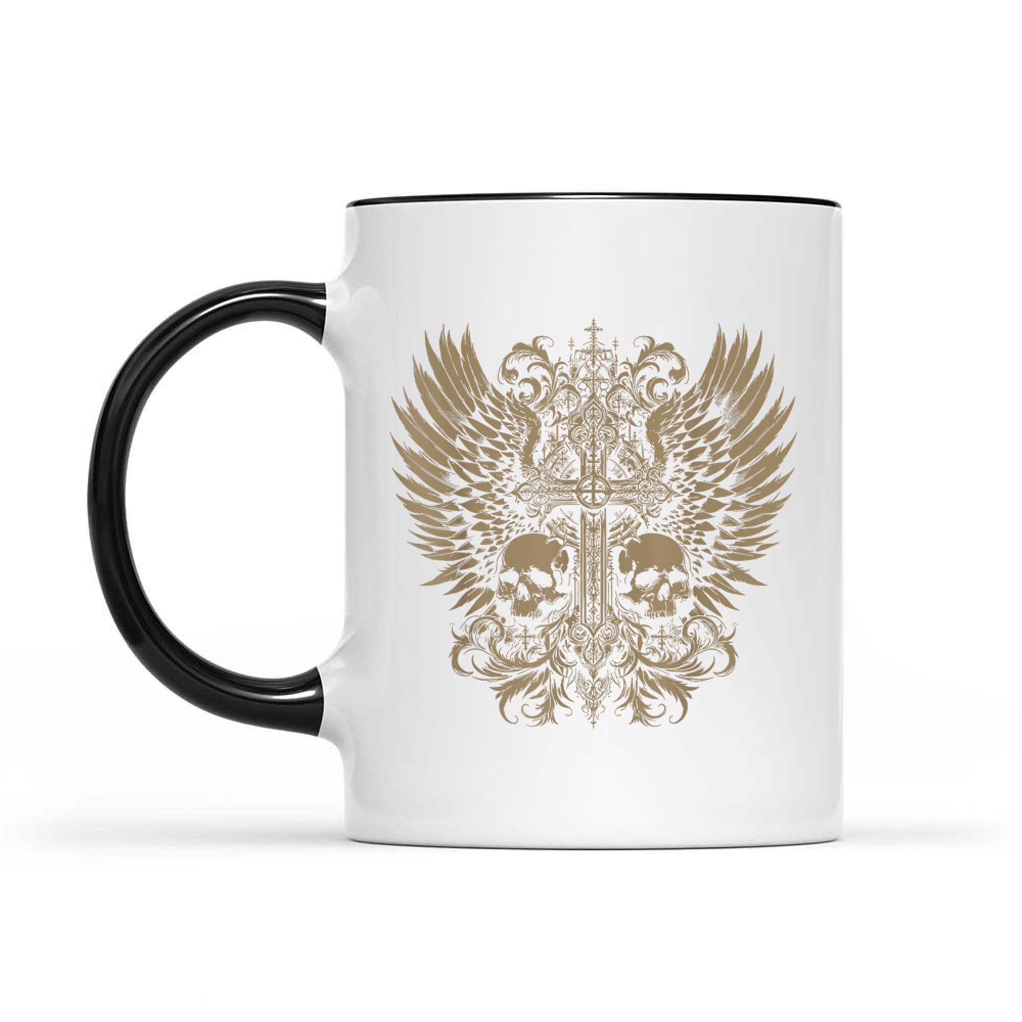 Emo Y2K Grunge Aesthetic Alt Goth Skull Cross Gothic Mug