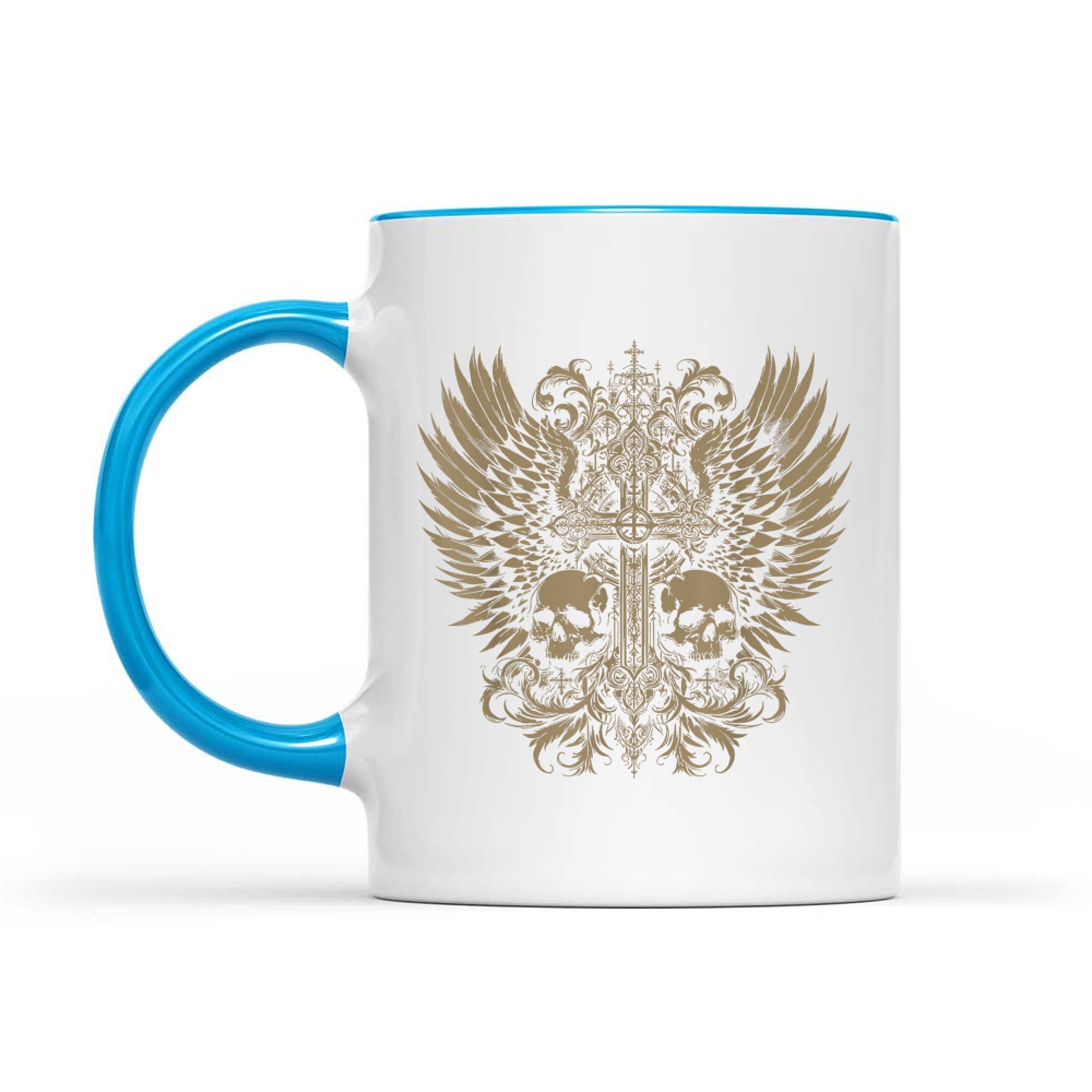 Emo Y2K Grunge Aesthetic Alt Goth Skull Cross Gothic Mug