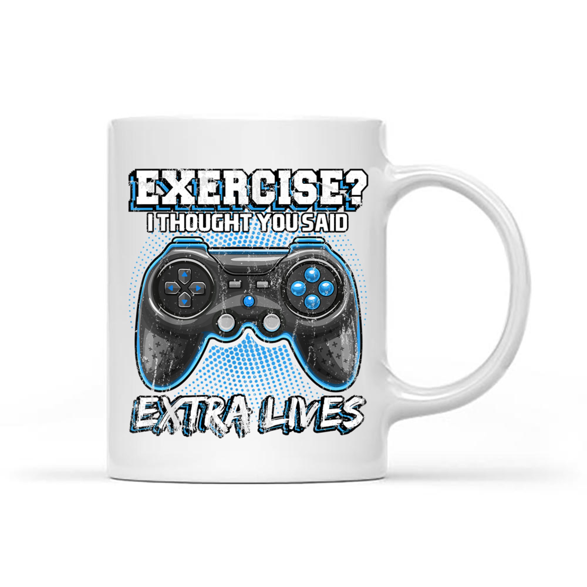 Extra Lives Funny Video Game Controller Retro Gamer Mug