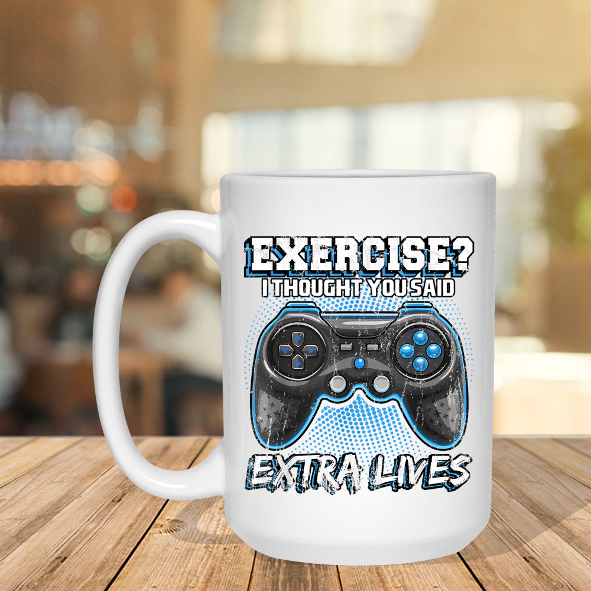 Extra Lives Funny Video Game Controller Retro Gamer Mug