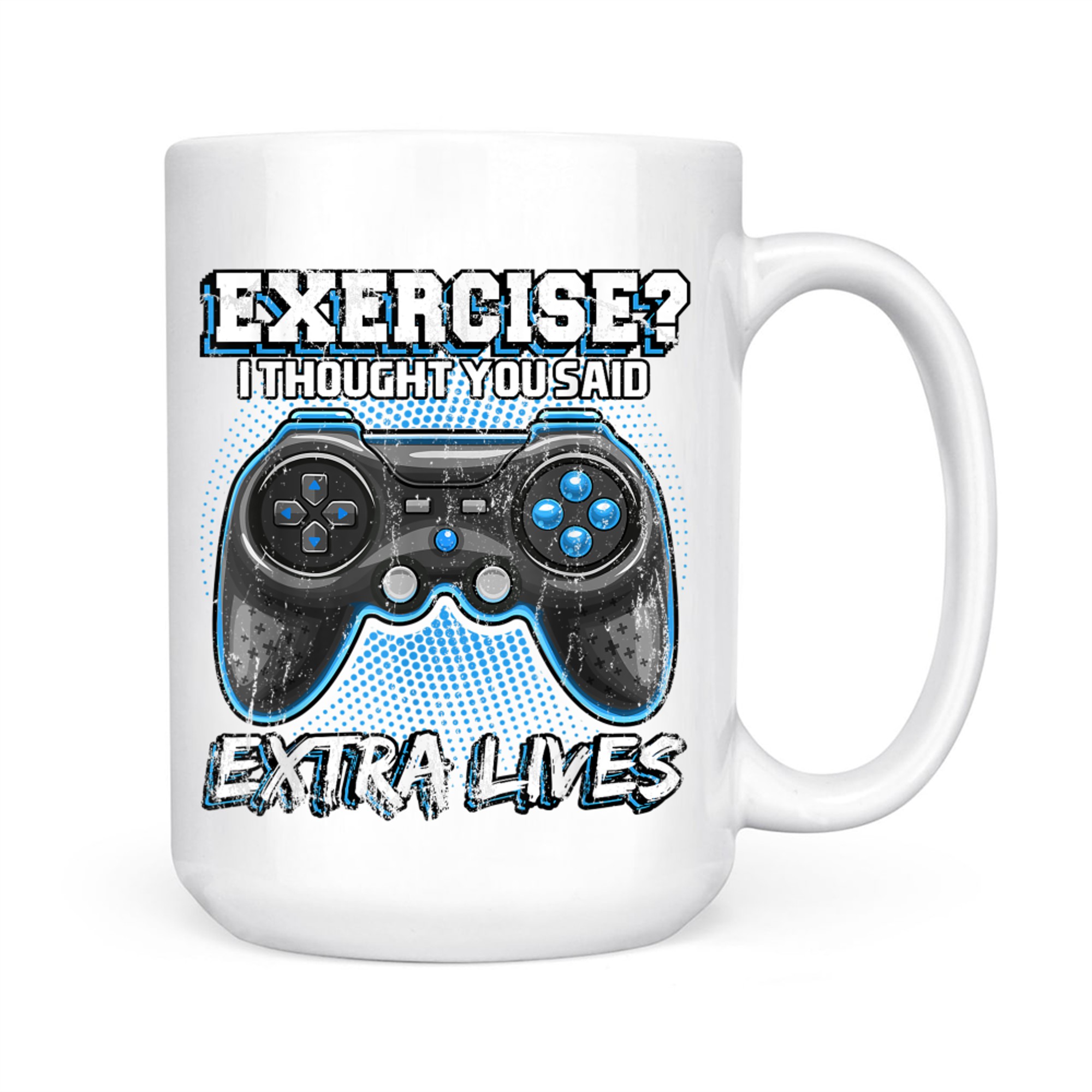 Extra Lives Funny Video Game Controller Retro Gamer Mug