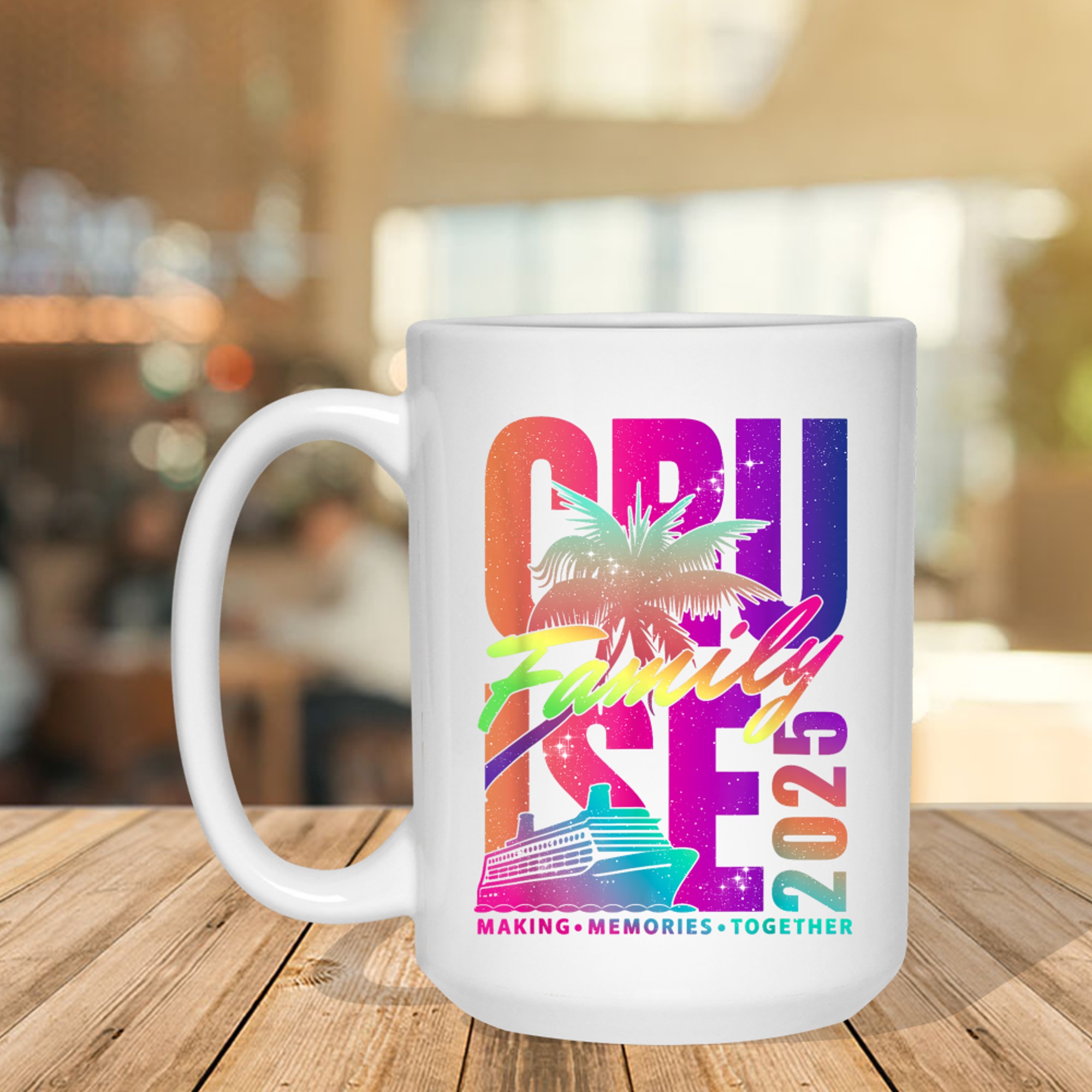 Family Cruise Making Memories Together Summer Trip Mug