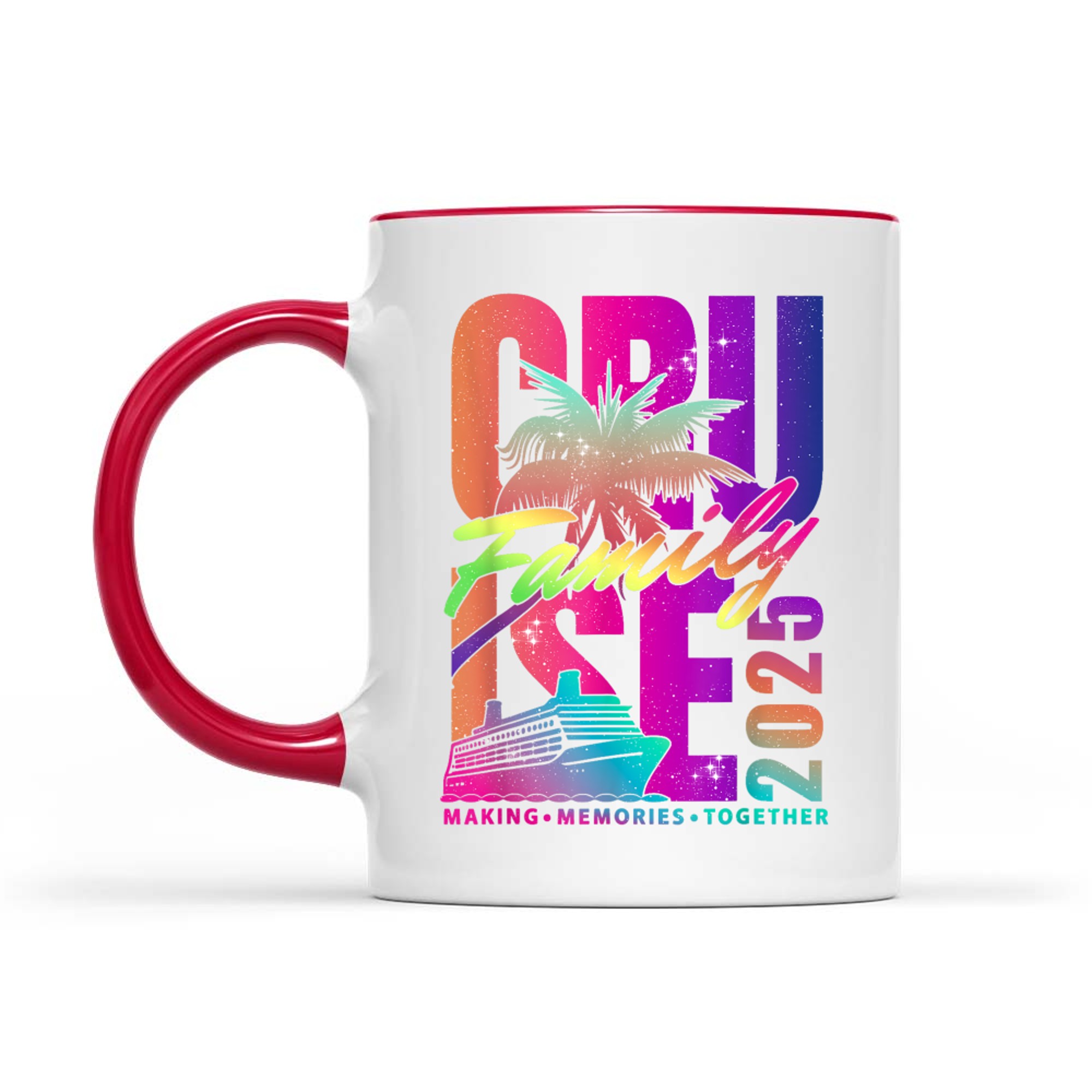Family Cruise Making Memories Together Summer Trip Mug
