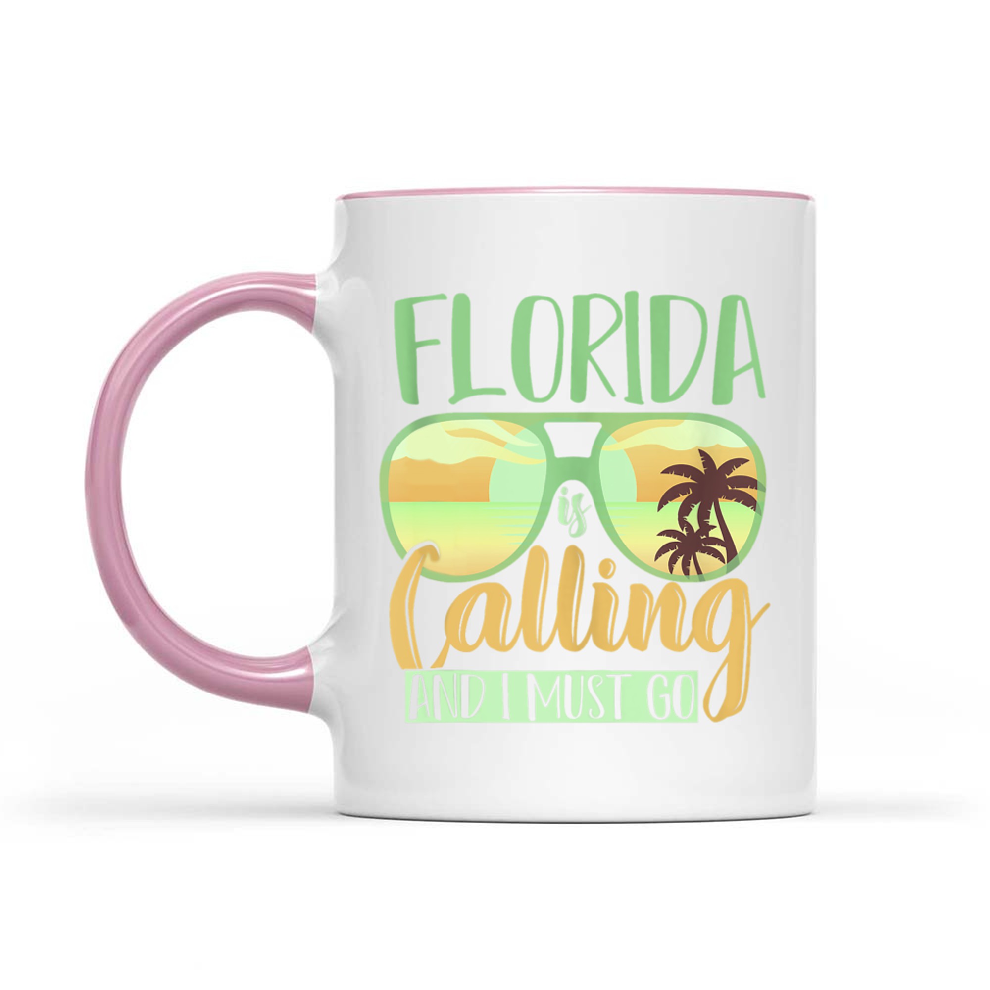 Florida Is Calling And I Must Go Funny Summer Vibes Florida Mug